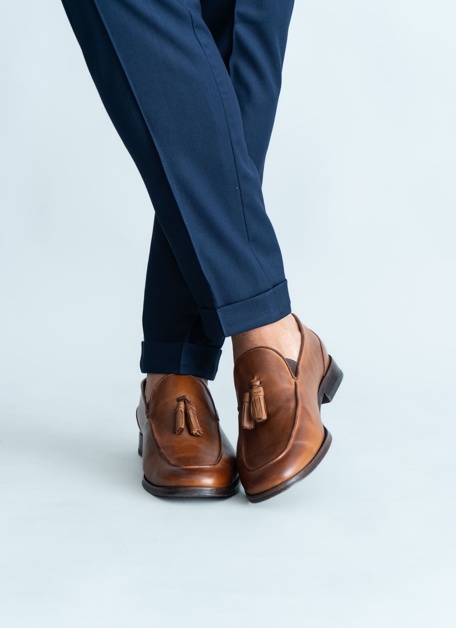 Calça Alfaiataria Gurkha Sarto Stefano Azul Marinho