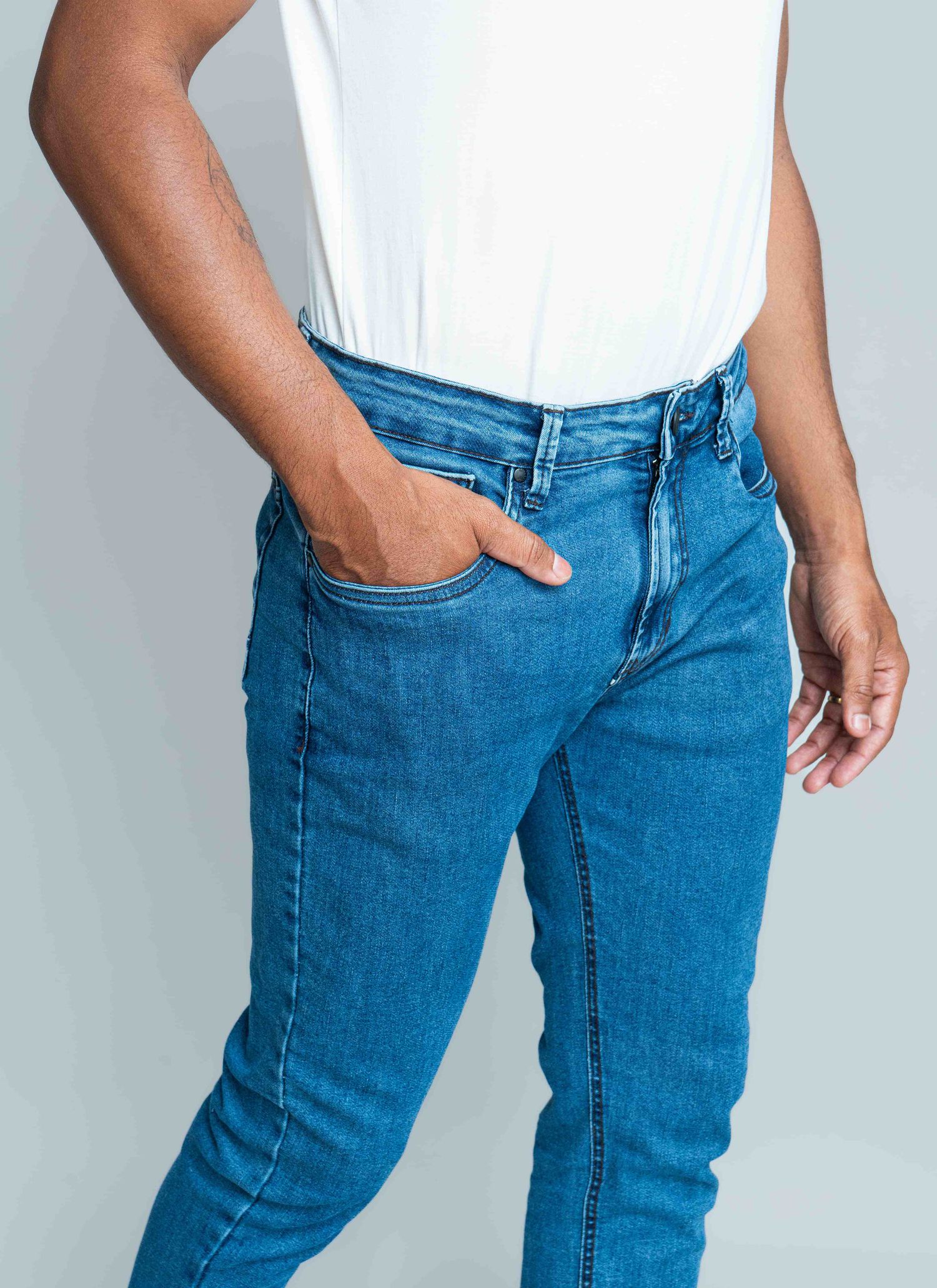 Calça Jeans Triple Dry Stefano Azul Escuro