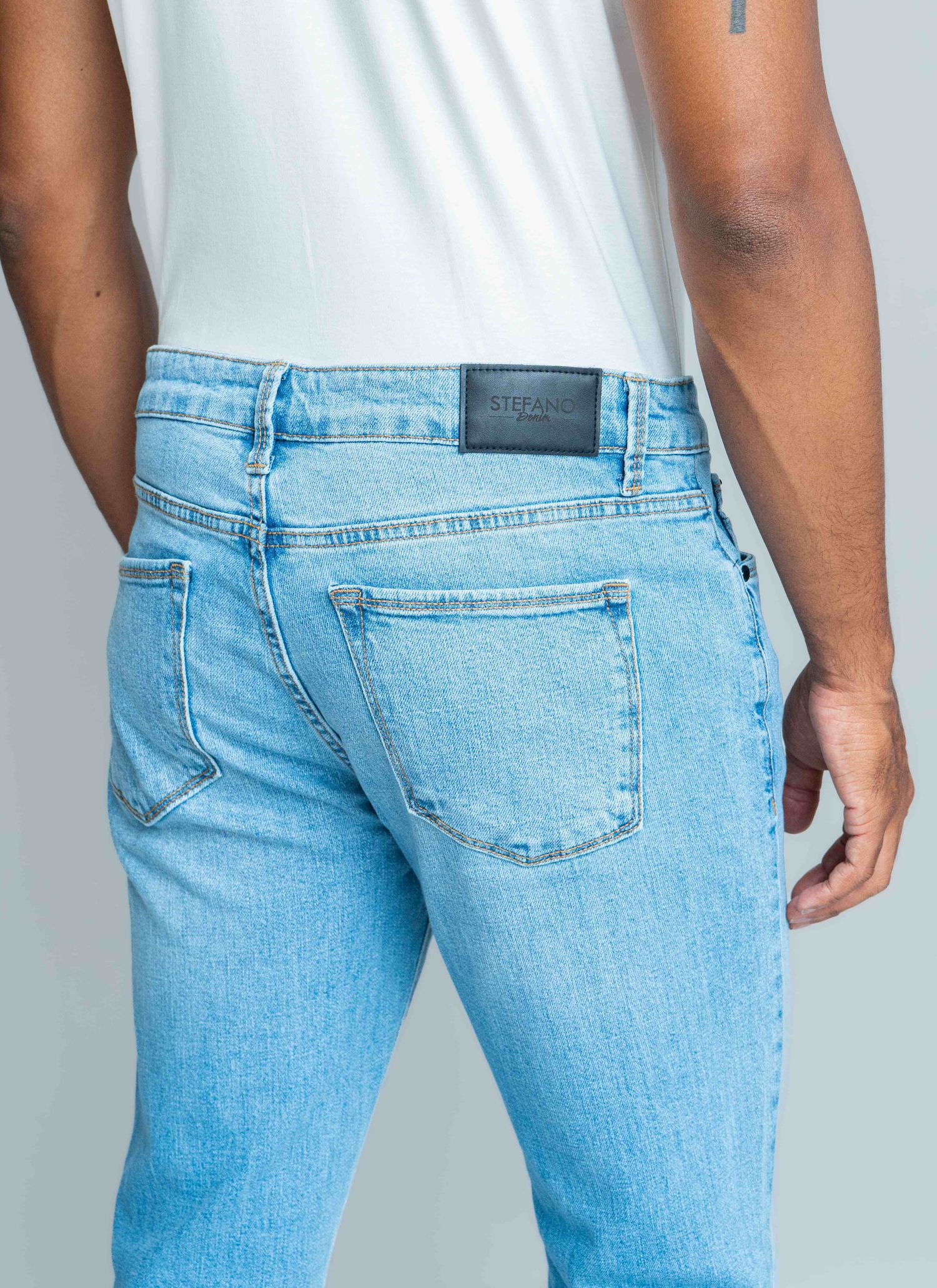 Calça Jeans Stefano Azul Lavado