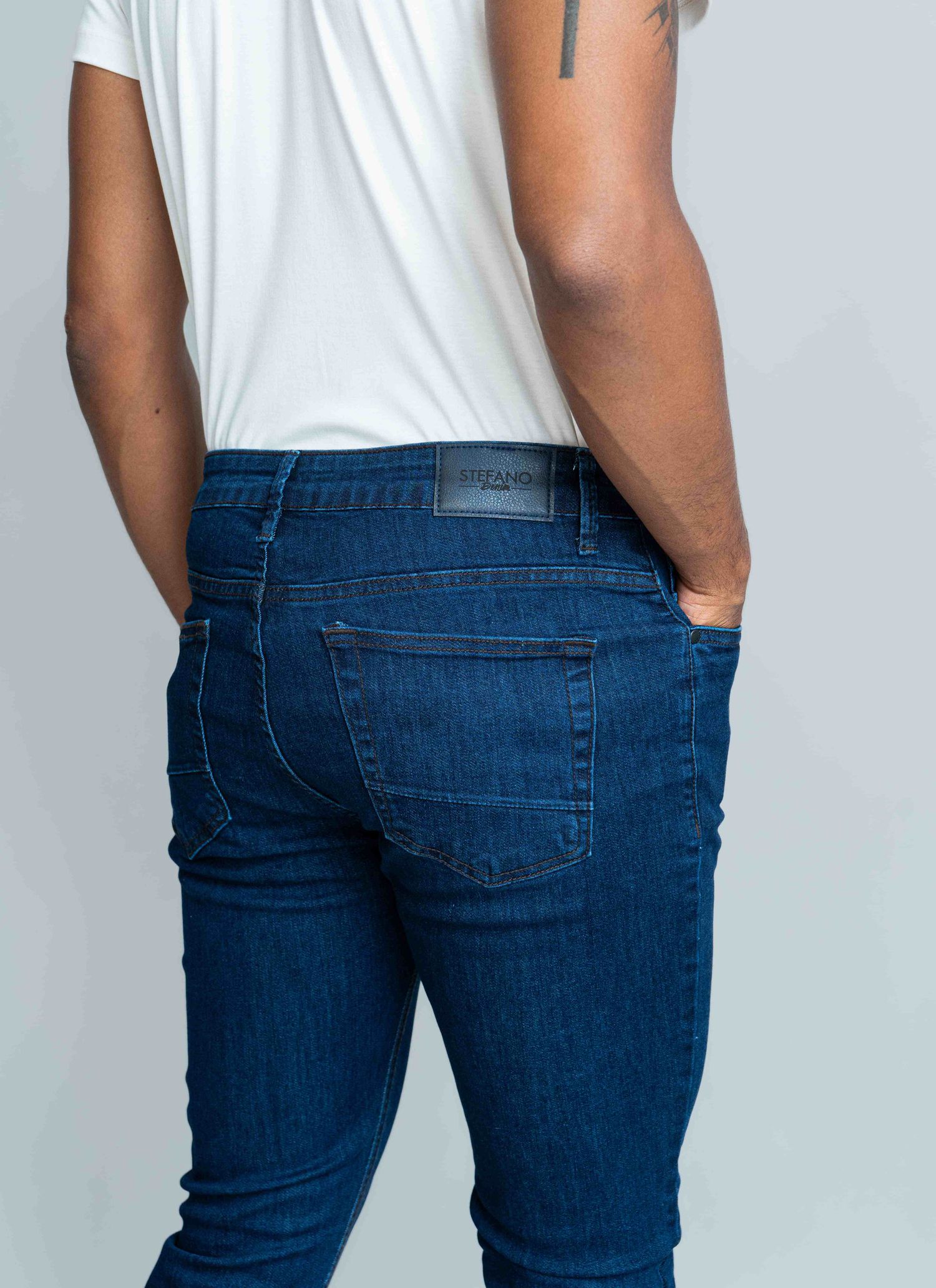 Calça Jeans Stefano Triple Dry Azul Escuro