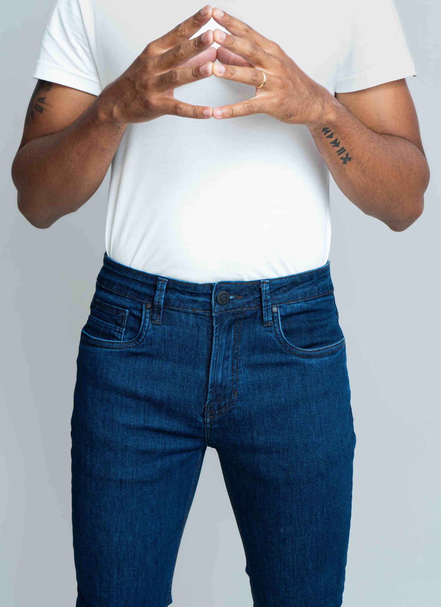 Calça Jeans Stefano Triple Dry Azul Escuro