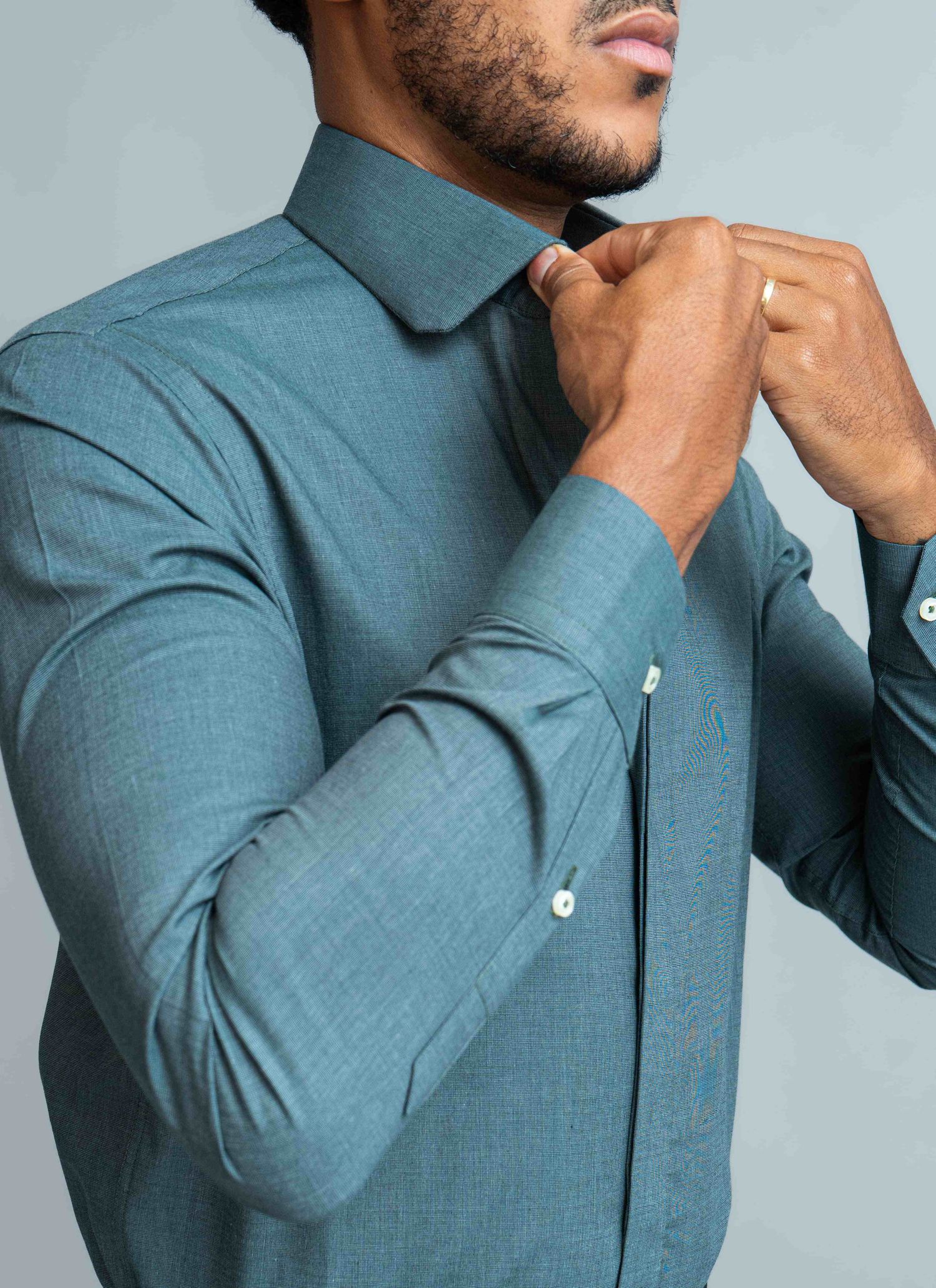 Camisa Gola Sextavada Stefano Verde