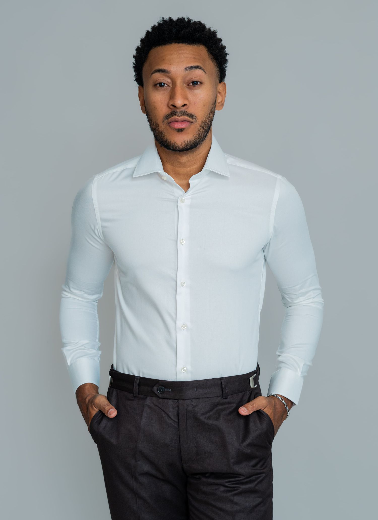 Camisa Social Fio 80 Super Sli... - Stefano Store