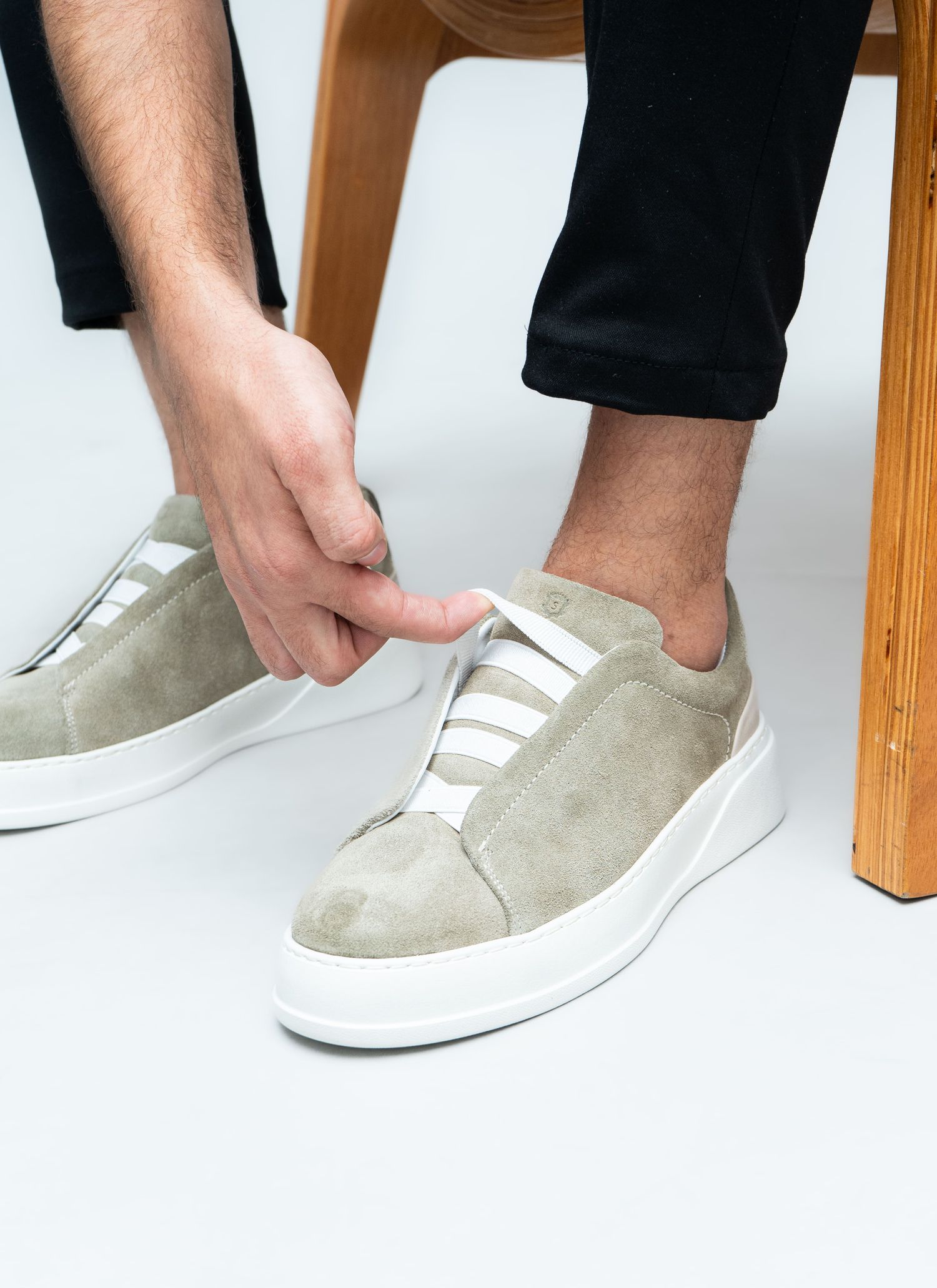 Tênis Sneaker Stefano Triple Stitch Areia