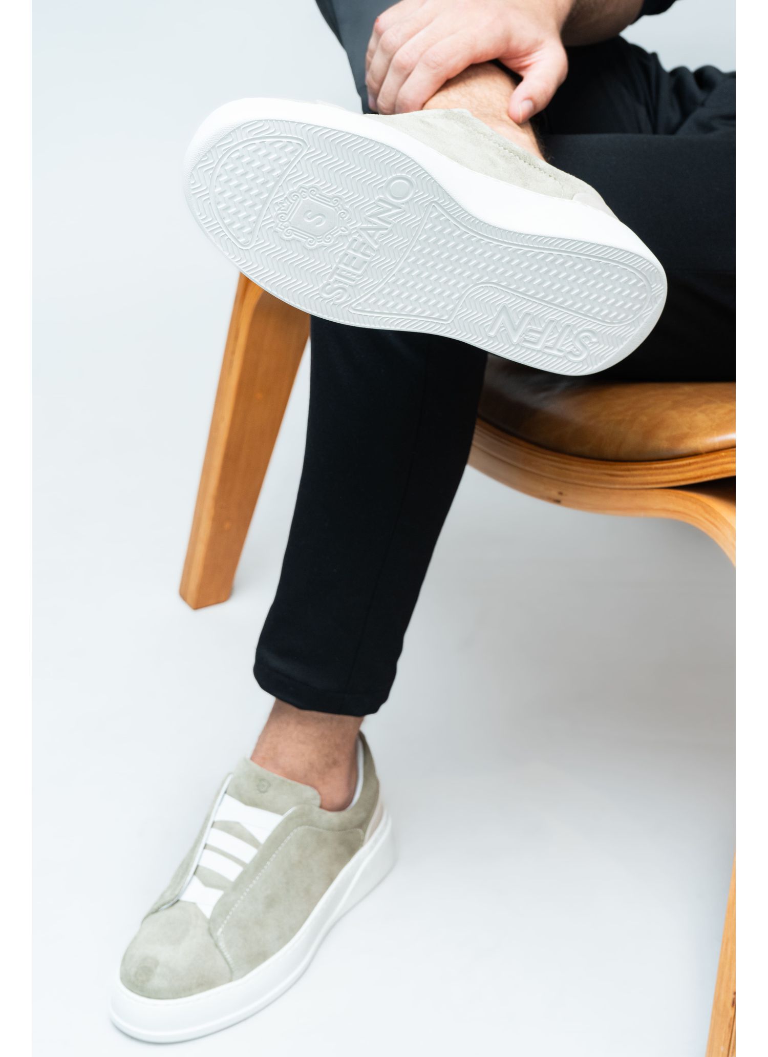 Tênis Sneaker Stefano Triple Stitch Areia