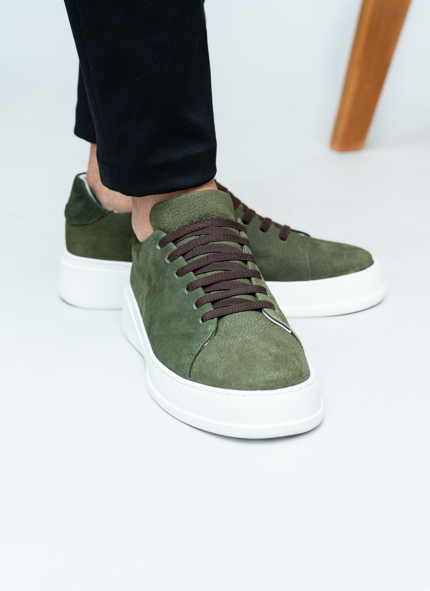 Tênis Sneaker Stefano Nice Verde Musgo