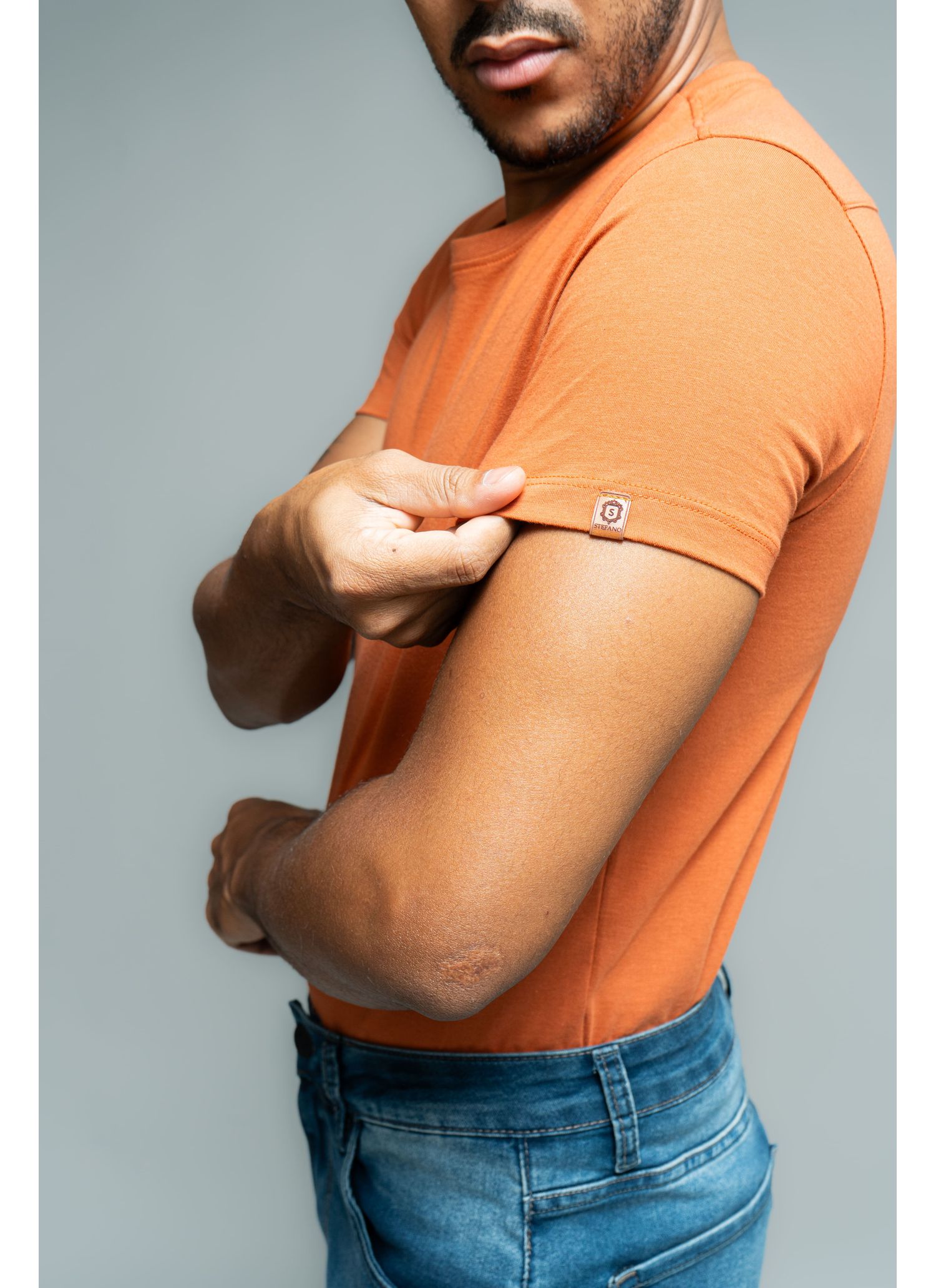 T-Shirt Algodão Terracota Stefano