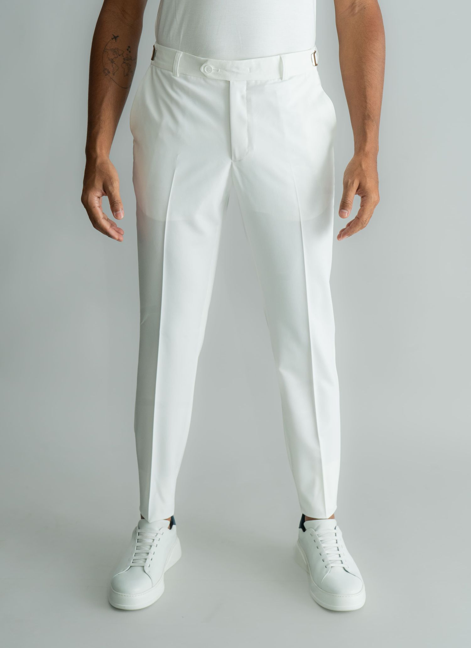 Calça de Regulagem Itália Off-... - Stefano Store