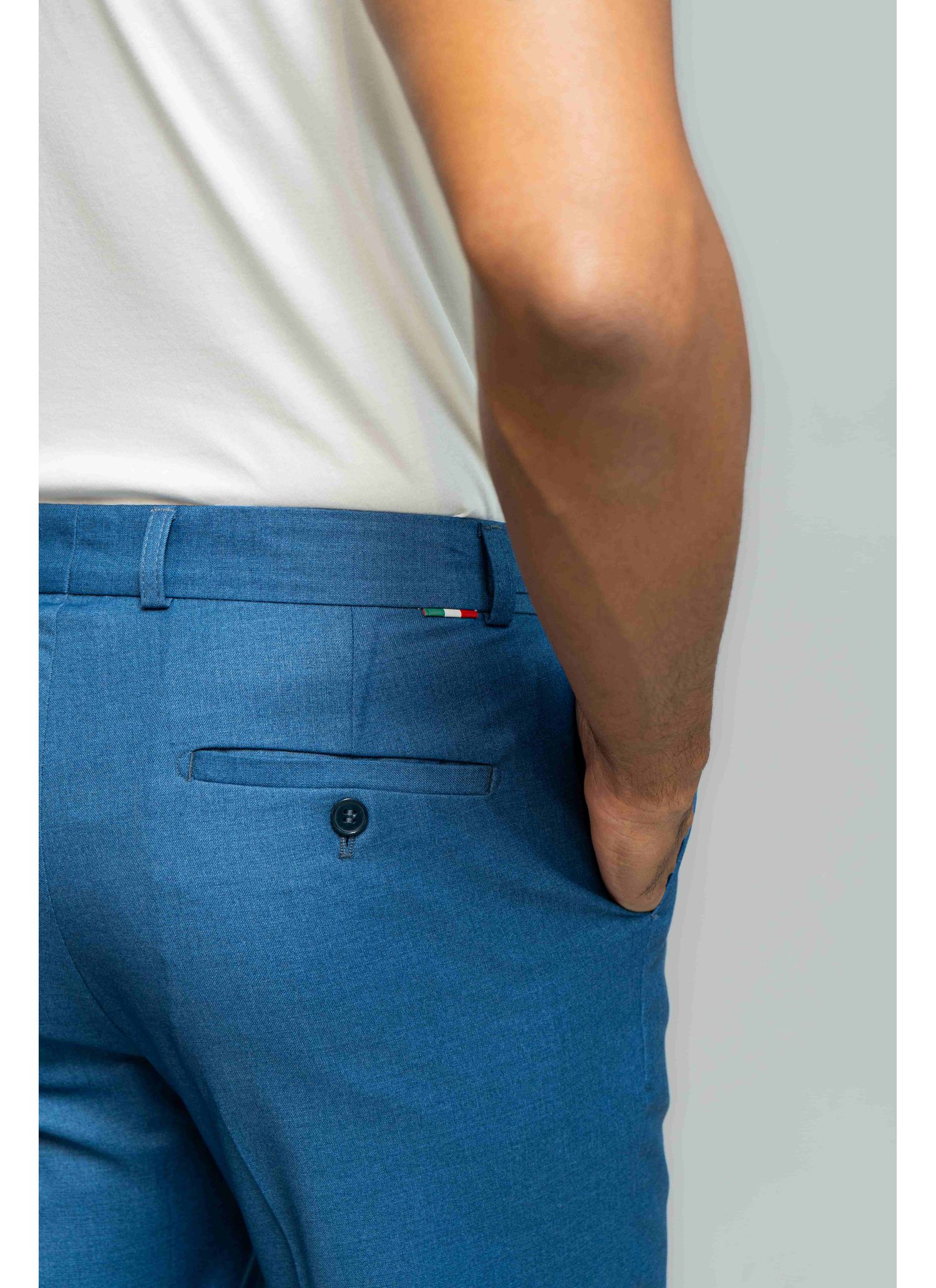 Calça de Regulagem Itália Azul Indígo Stefano