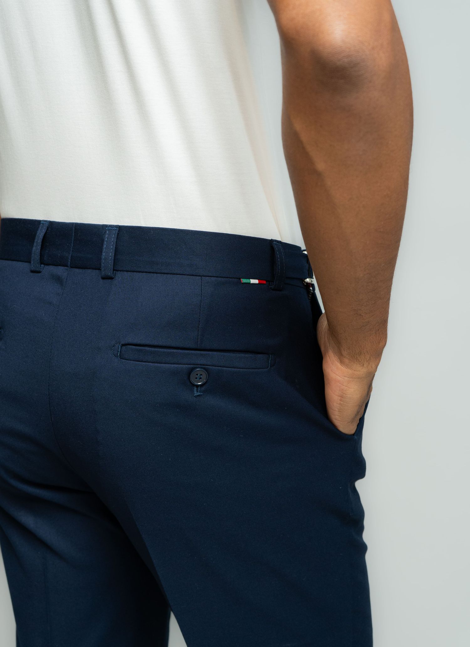 Calça de Regulagem Itália Azul Marinho Stefano