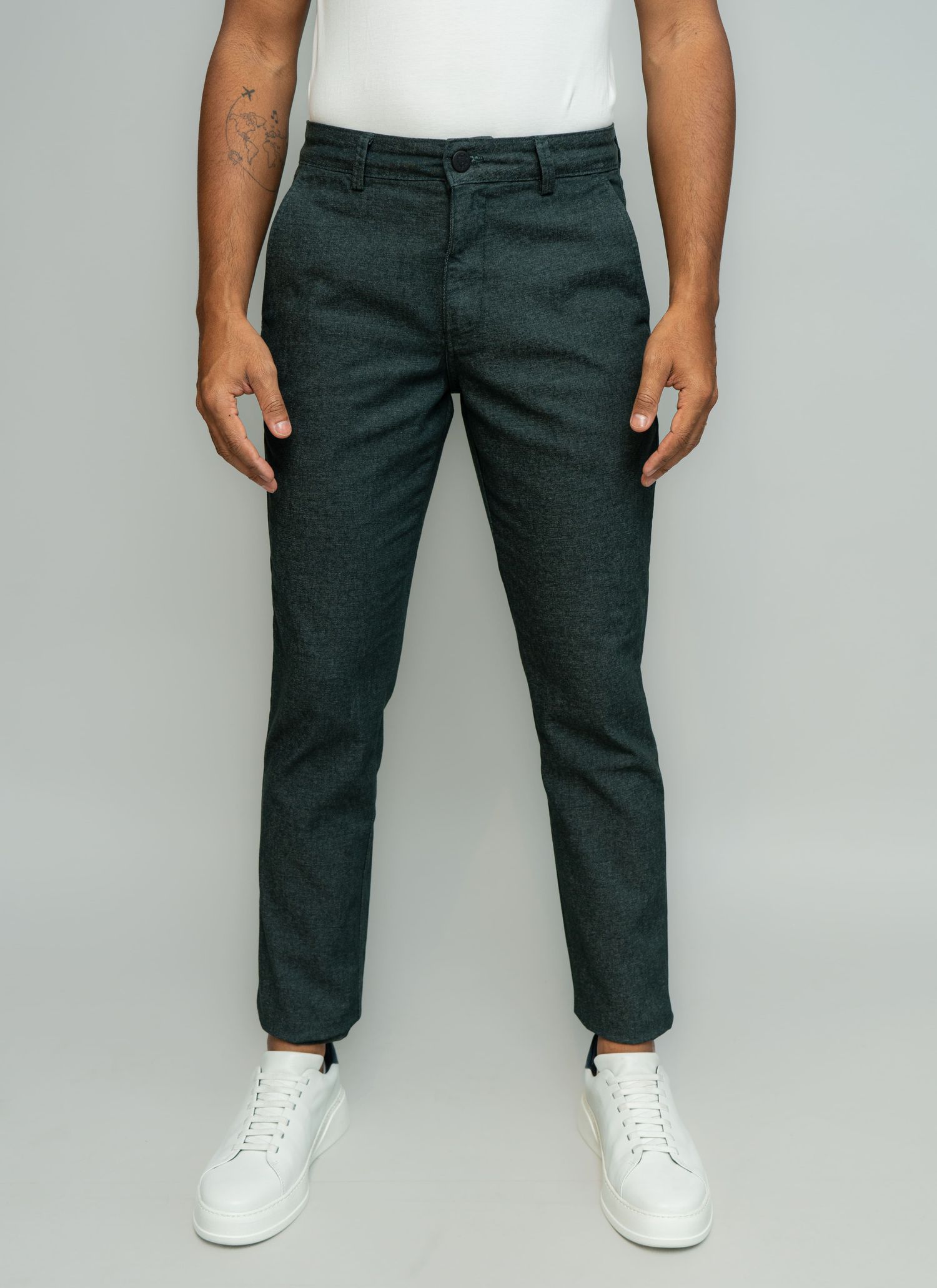 Calça Sarja Stefano Verde Musg... - Stefano Store