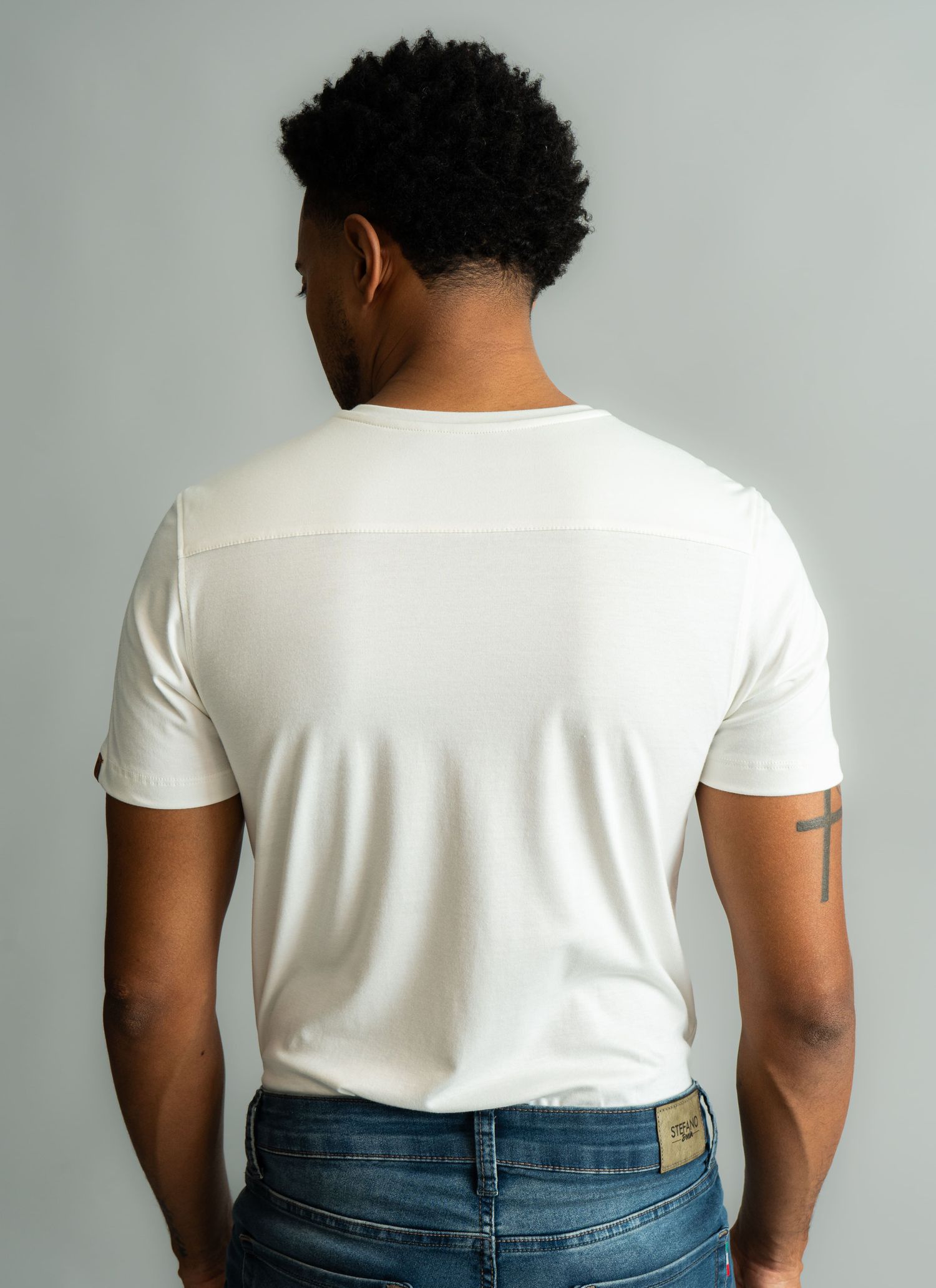 T-Shirt Pima Duplo Off-White Stefano 