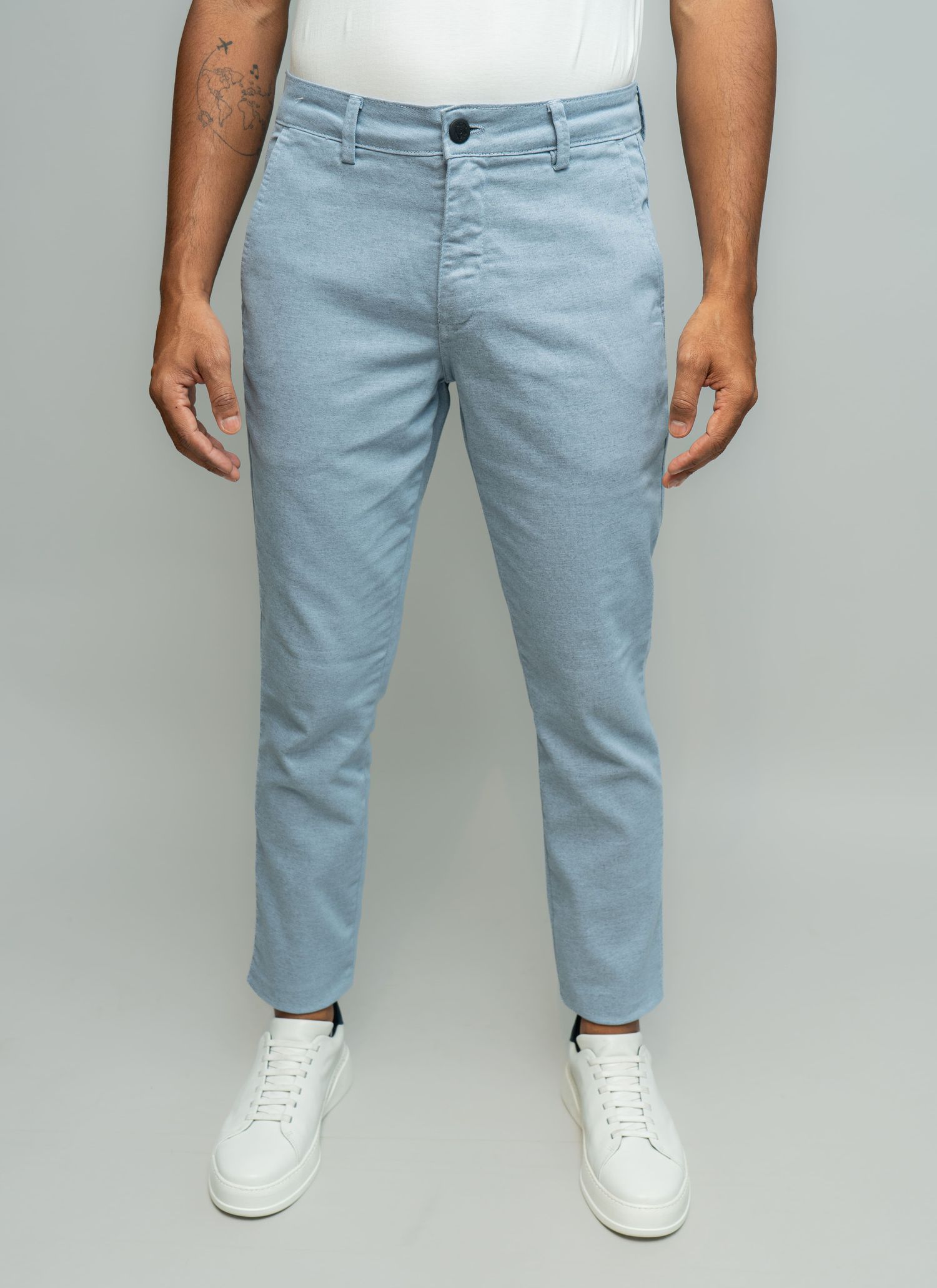 Calça Sarja Stefano Azul Médio... - Stefano Store
