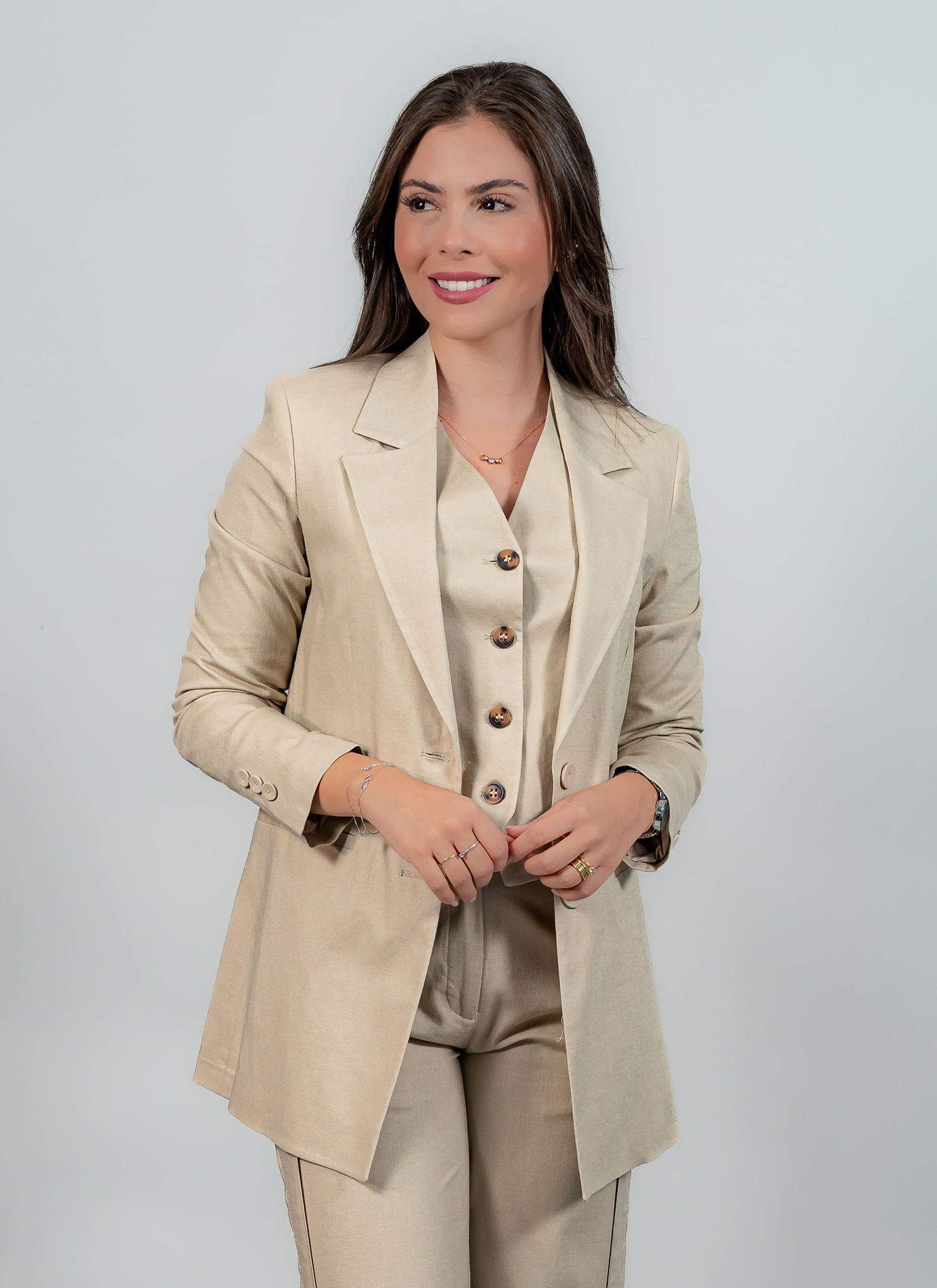 Blazer Linho Feminino Stefano ... - Stefano Store