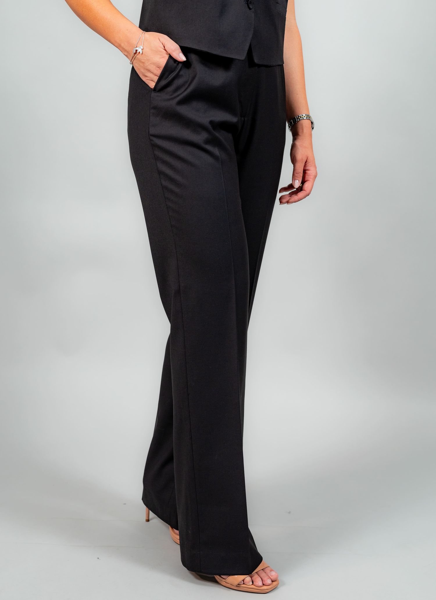 Calça Alfaiataria Reta Feminin... - Stefano Store