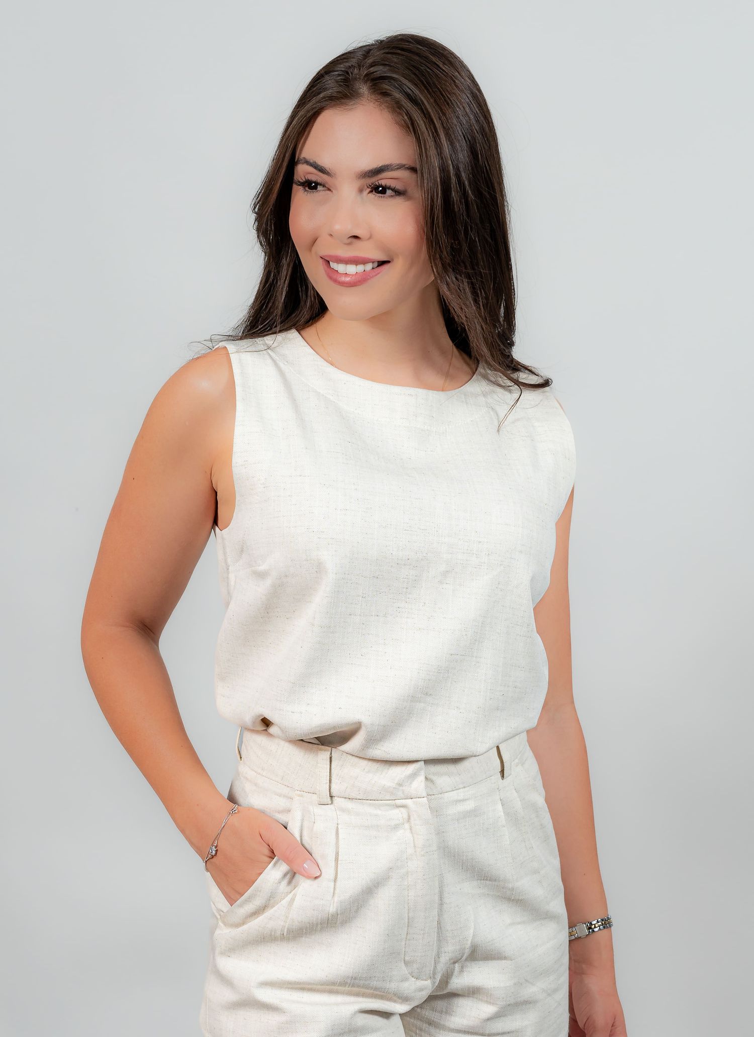 Blusa Feminina Stefano Areia - Stefano Store
