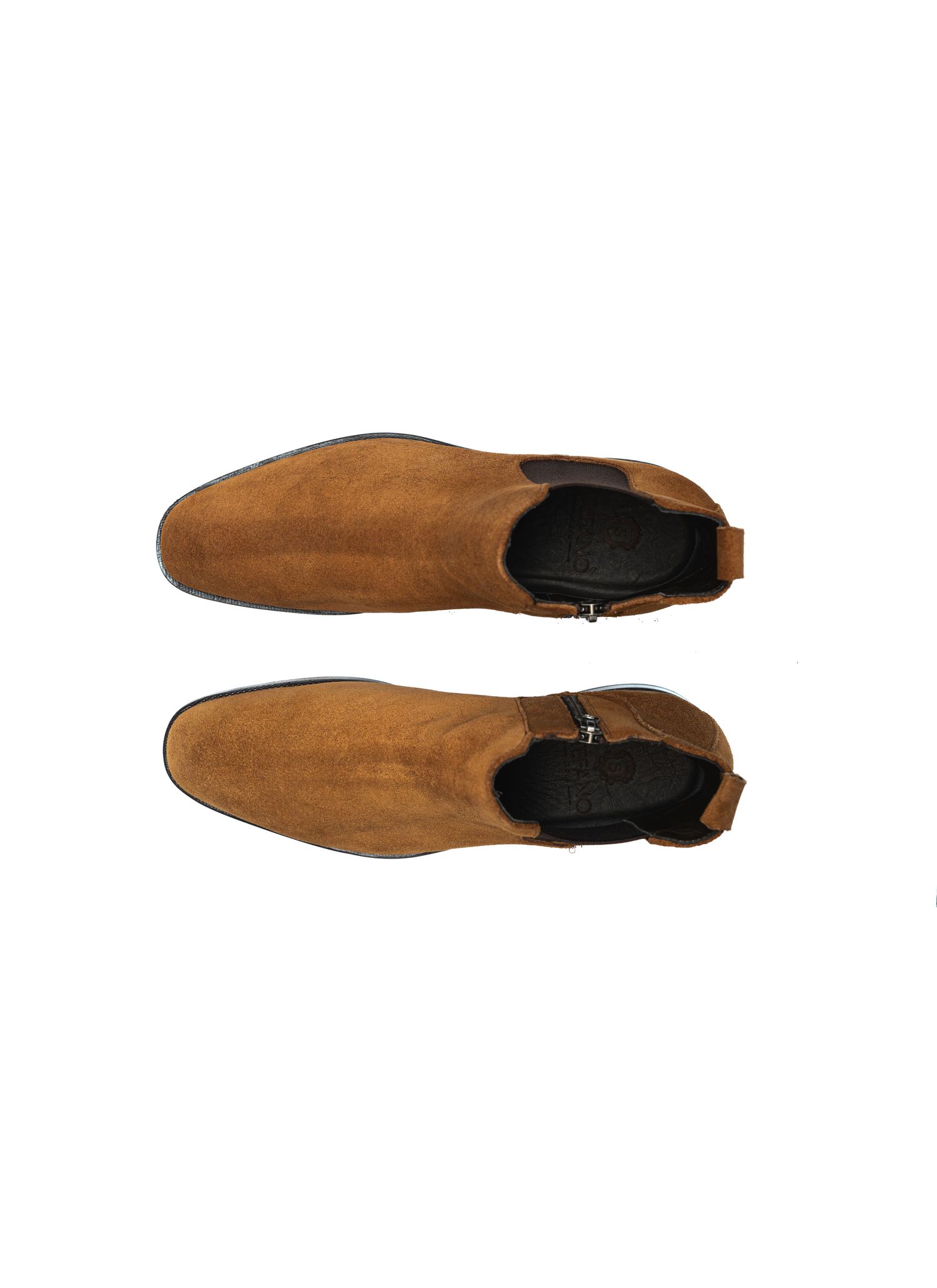 Bota Chelsea Camurça Whisky Stefano