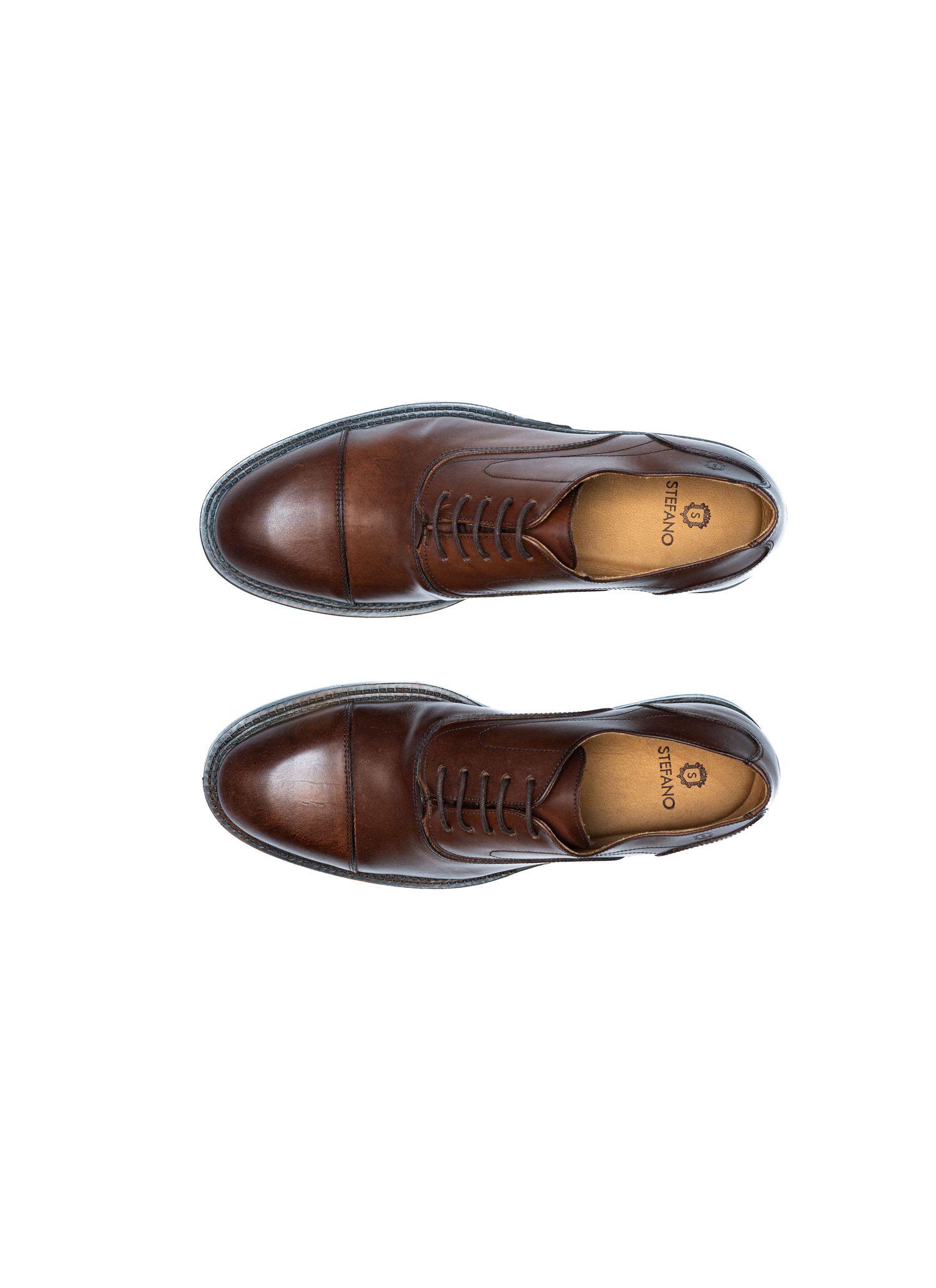 Sapato Oxford Napa Romana Conhaque Stefano