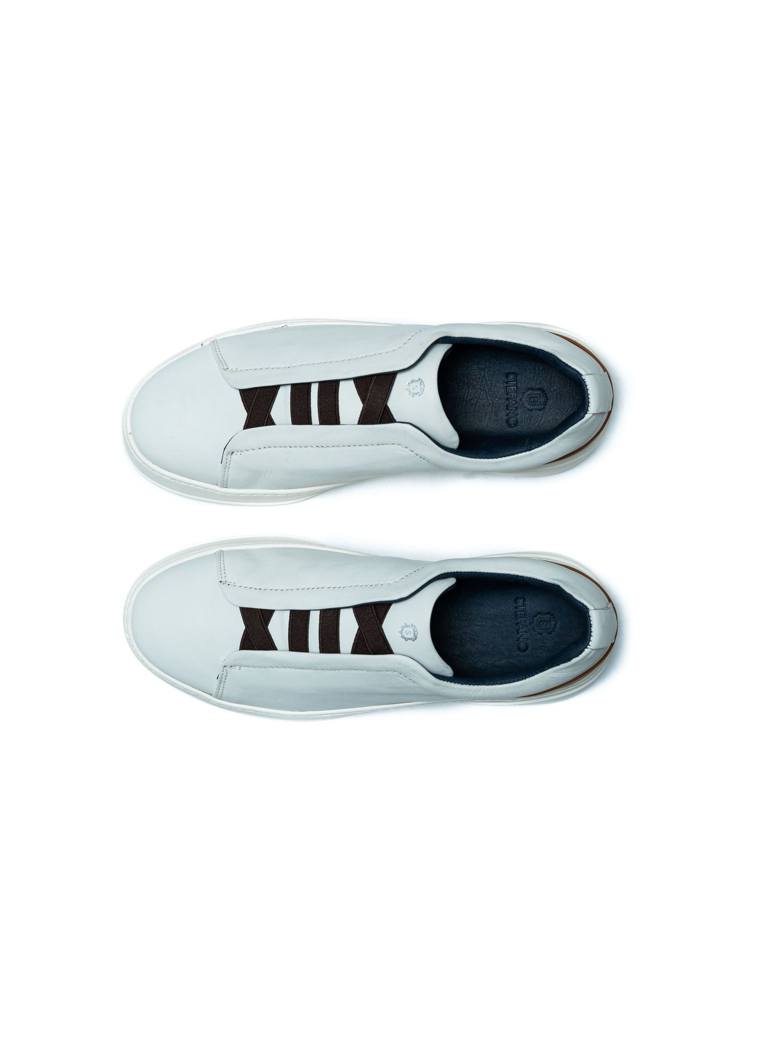 Tênis Sneaker Stefano Nice Triple Stitch Gelo
