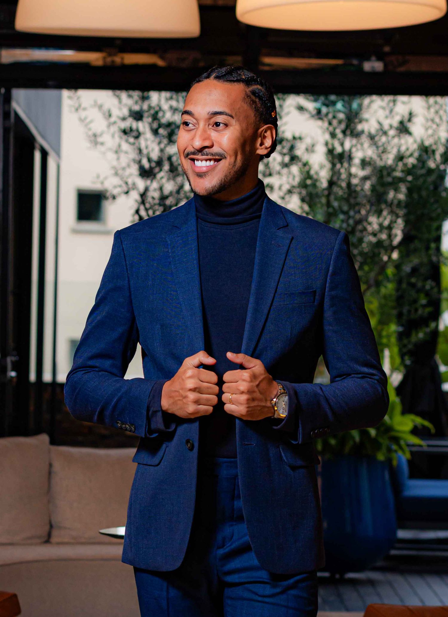Blazer Stefano Reno Azul Marinho