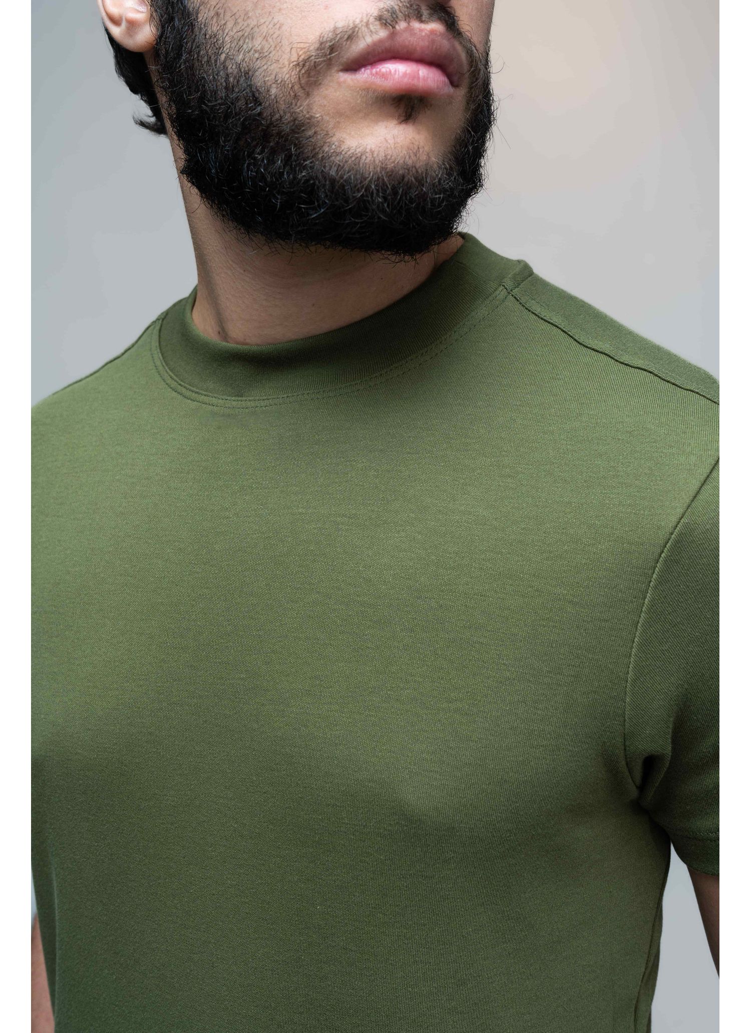 T-Shirt Gola Alta Stefano Egípcia Verde Militar