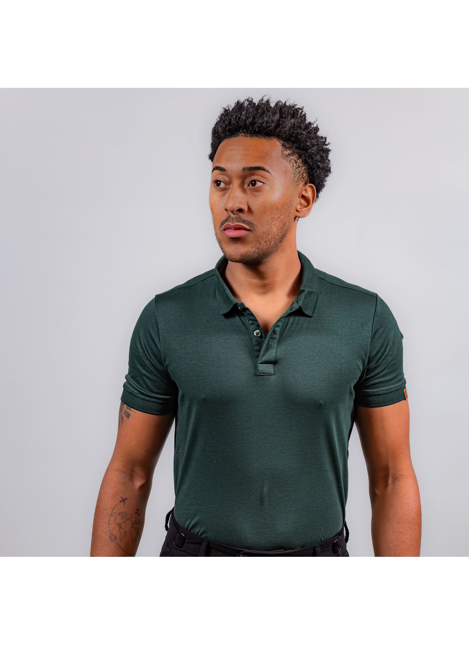 Polo Pima Duplo Stefano Verde - Stefano Store