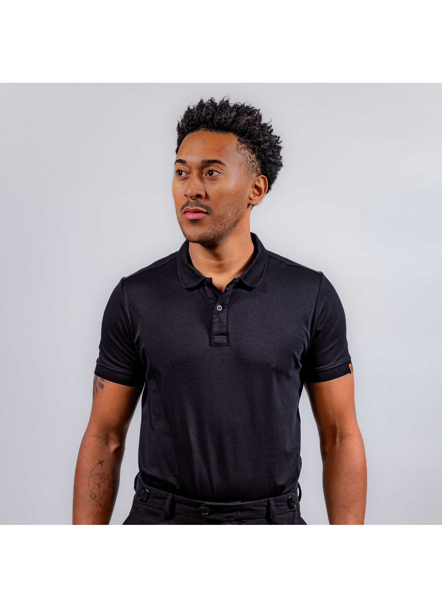 Polo Pima Duplo Stefano Preta - Stefano Store