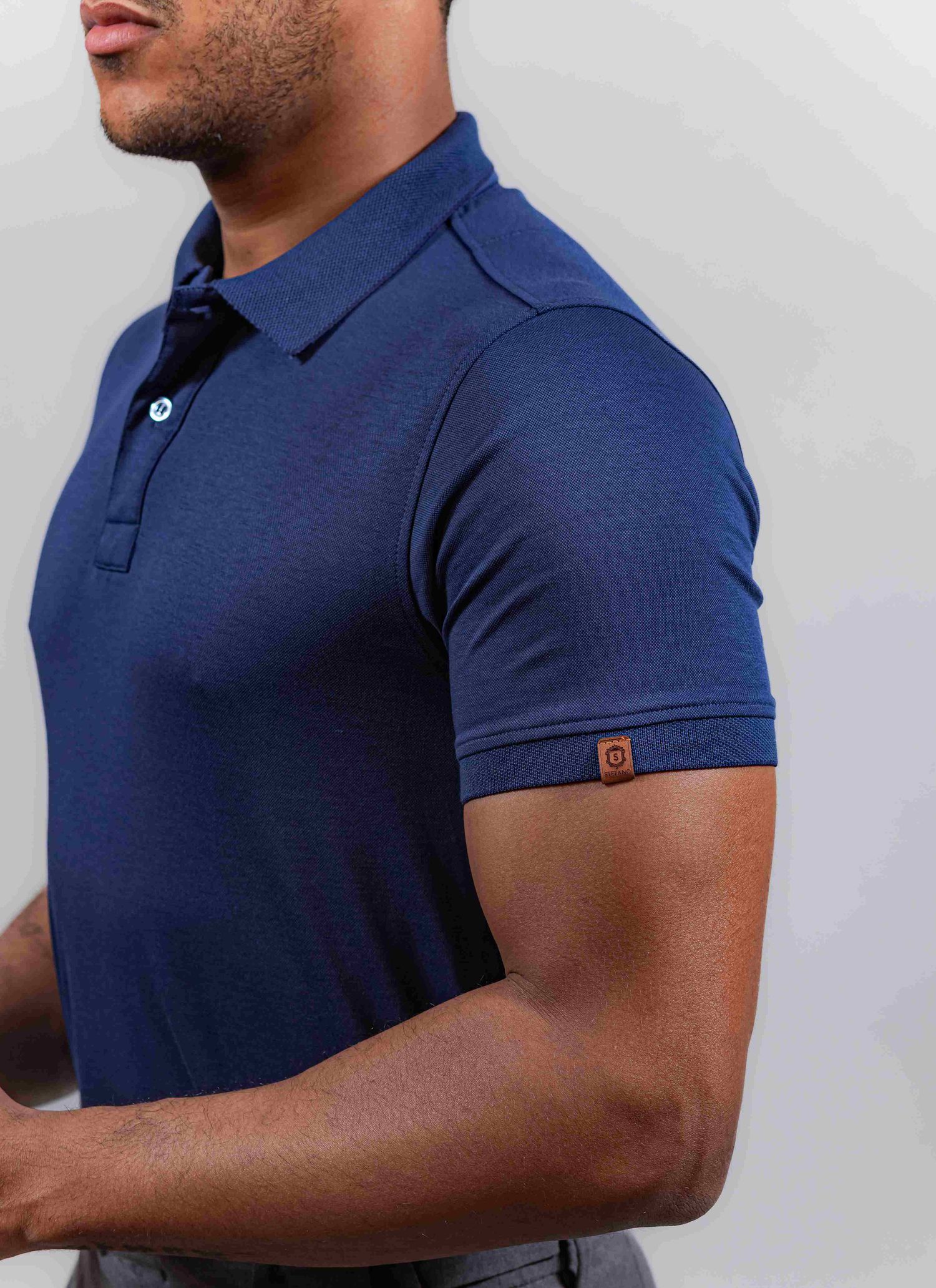 Polo Pima Stefano Tecnológica Azul 