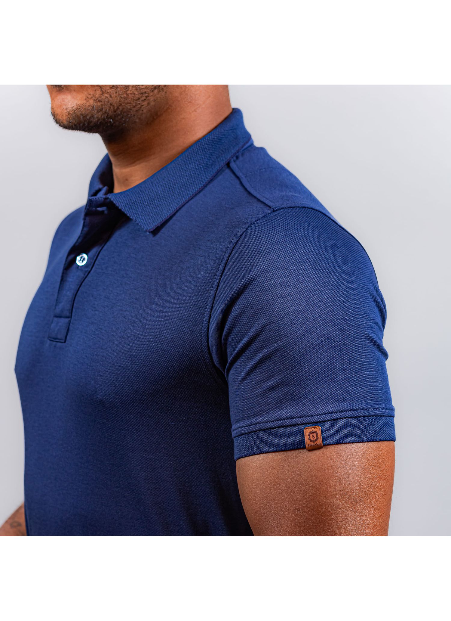 Polo Pima Stefano Tecnológica Azul 