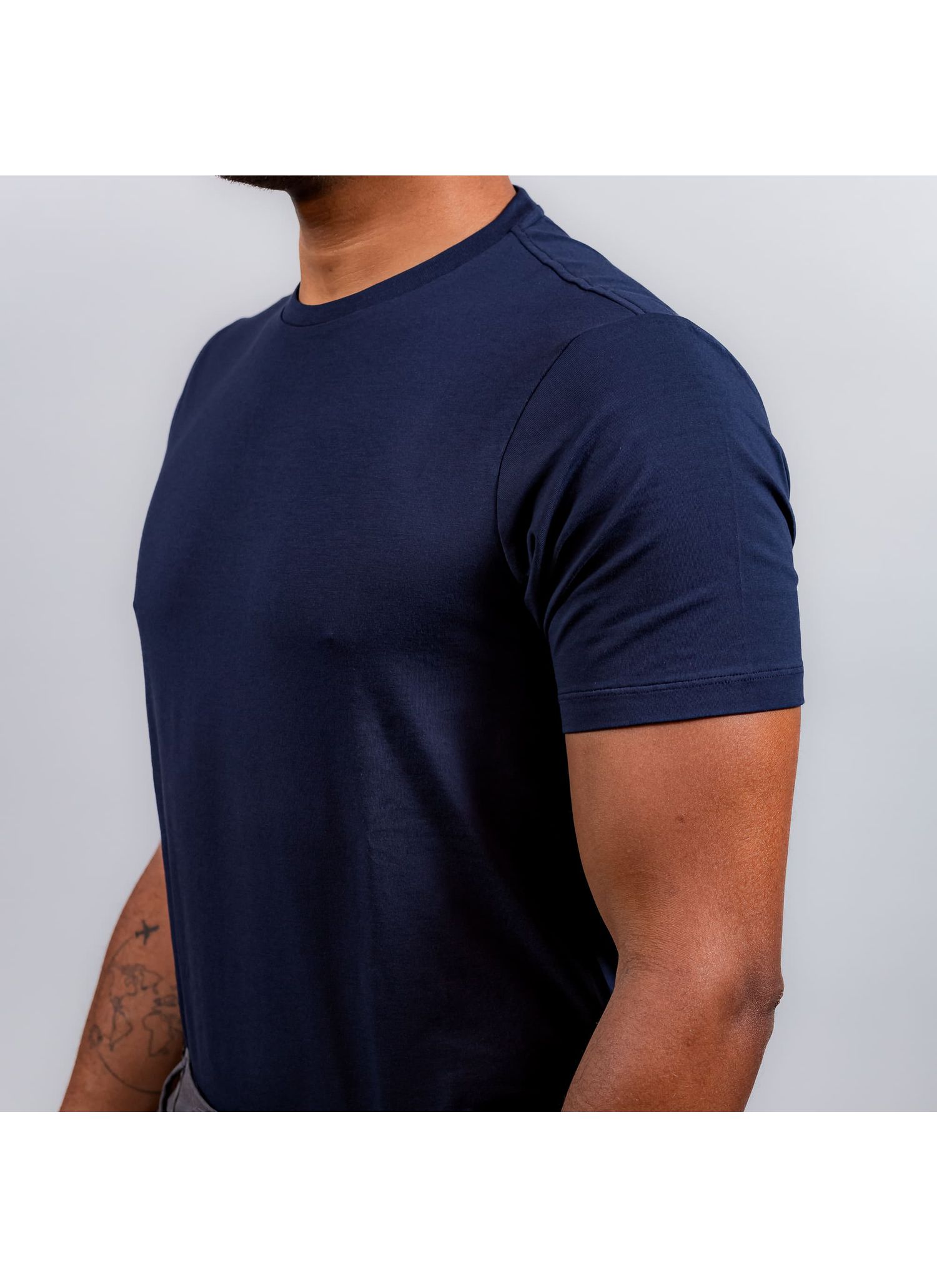 T-Shirt Pima Ufficio Marinho Stefano
