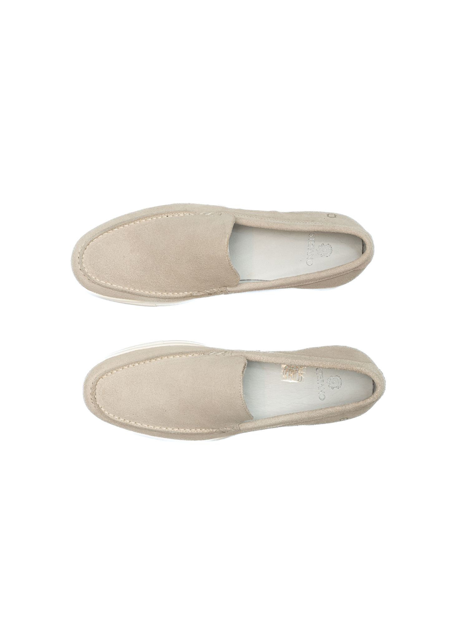 Mocassim Camurça Prime Walk Stefano Areia