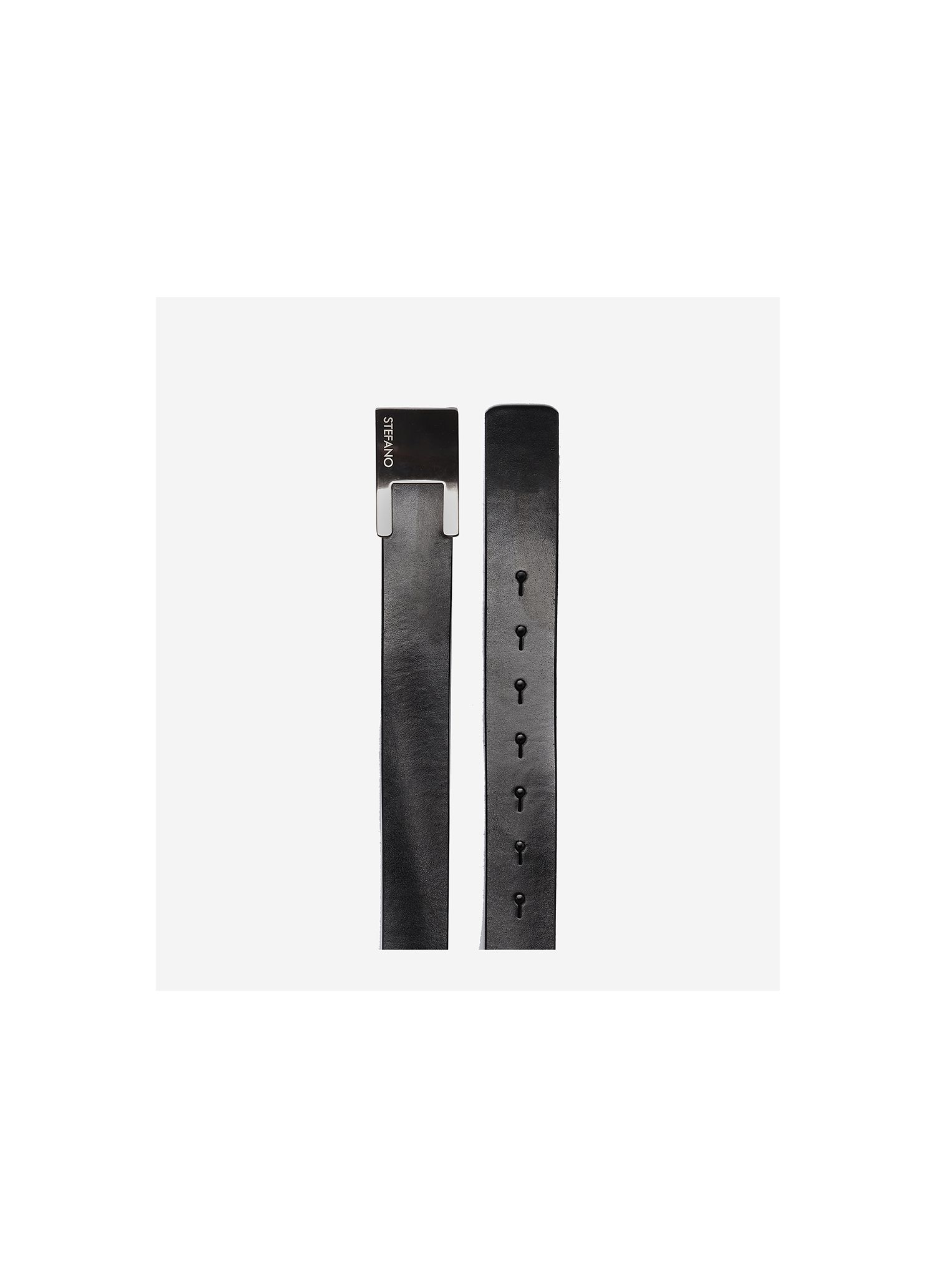 Cinto Fivela Inox Preto Stefan - Stefano Store