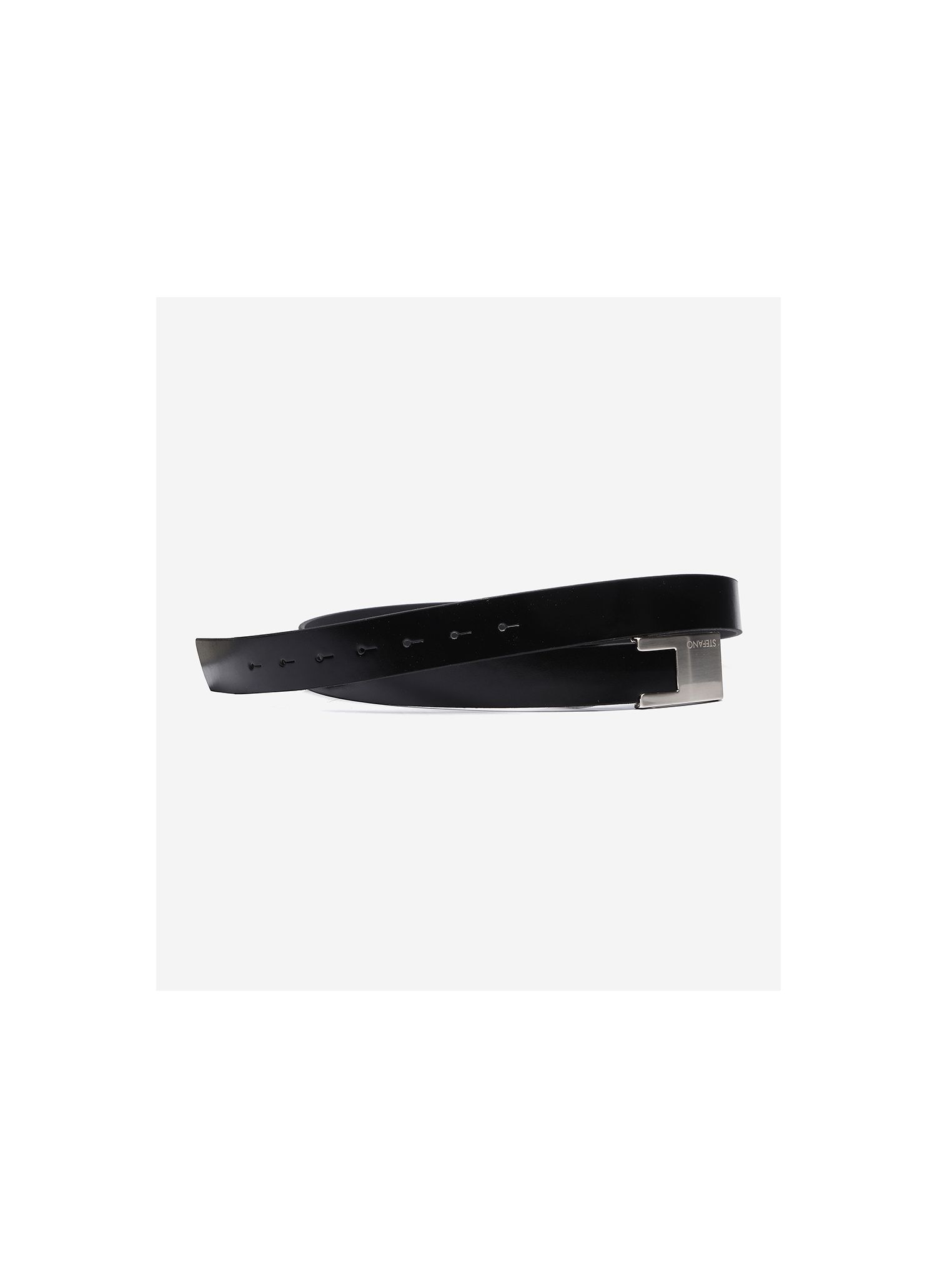 Cinto Fivela Inox Preto Stefano