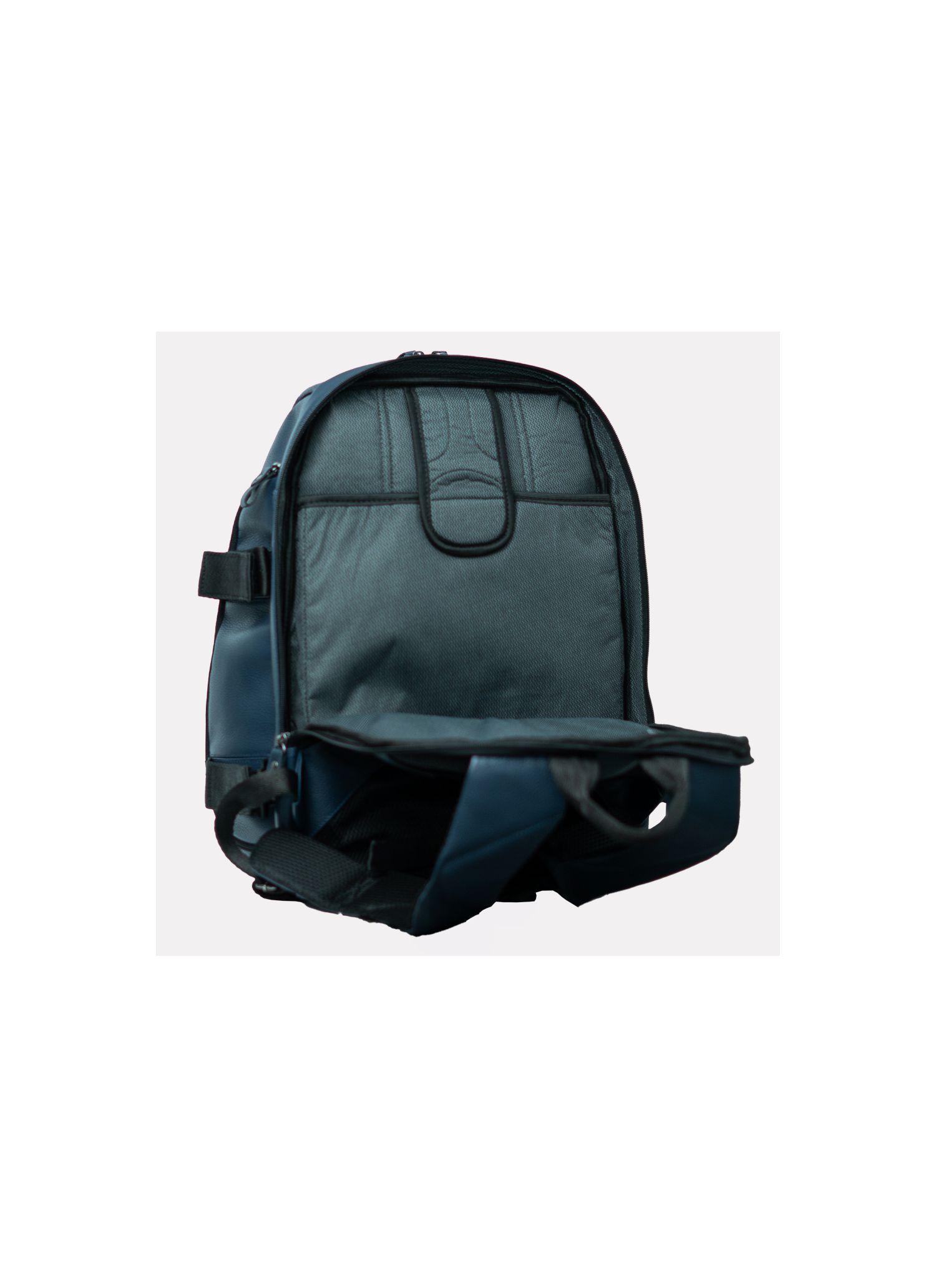 Mochila Fotografo 100% Couro Marinho Stefano