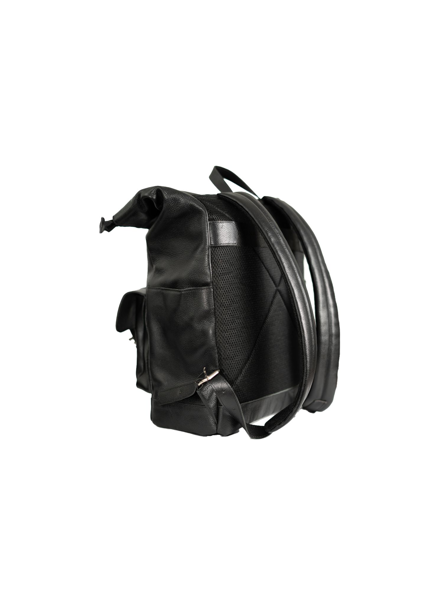 Mochila Stefano Harley Couro Carbenet Preto