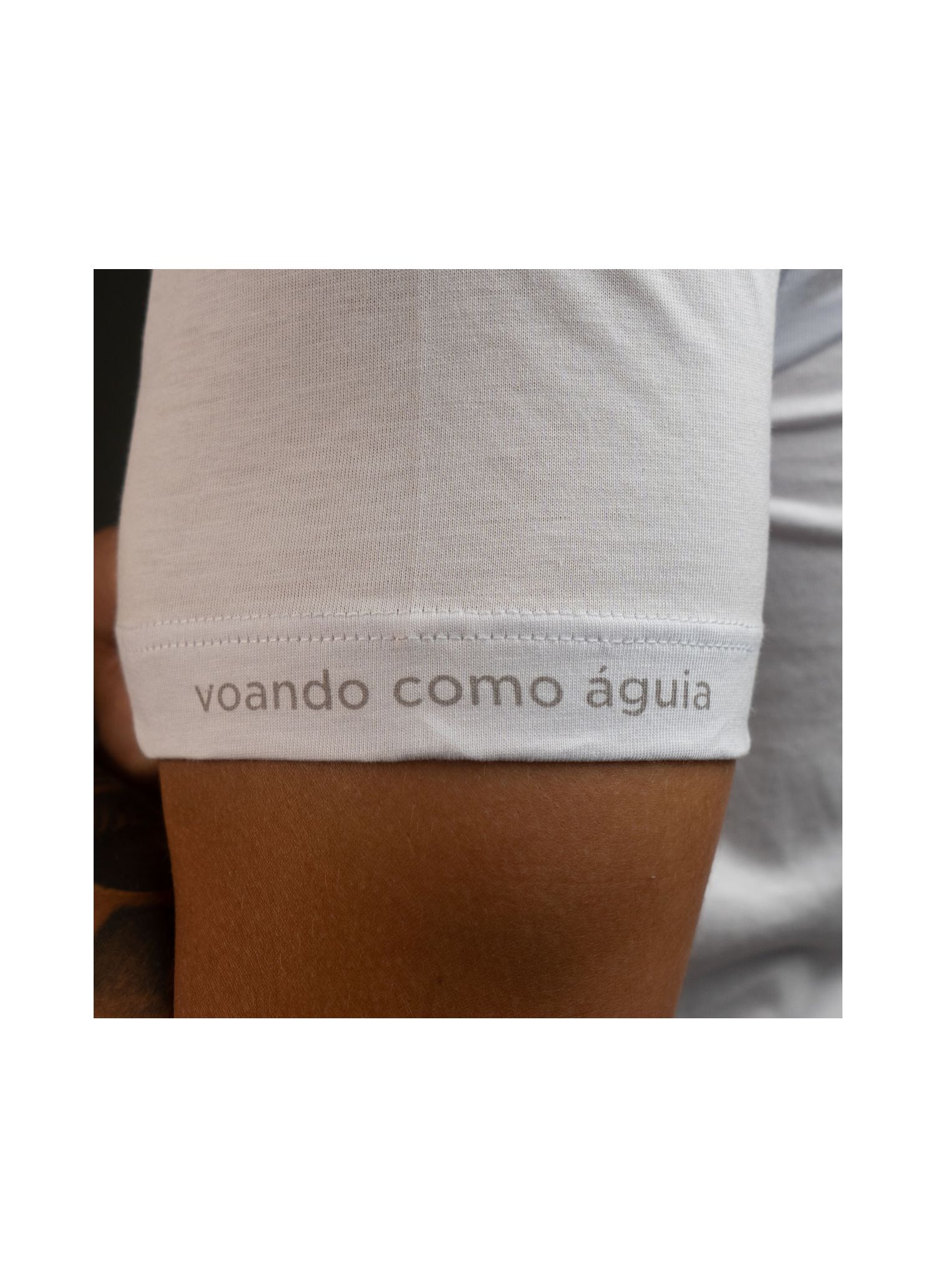 T-Shirt Pima Stefano Branca Emborrachada