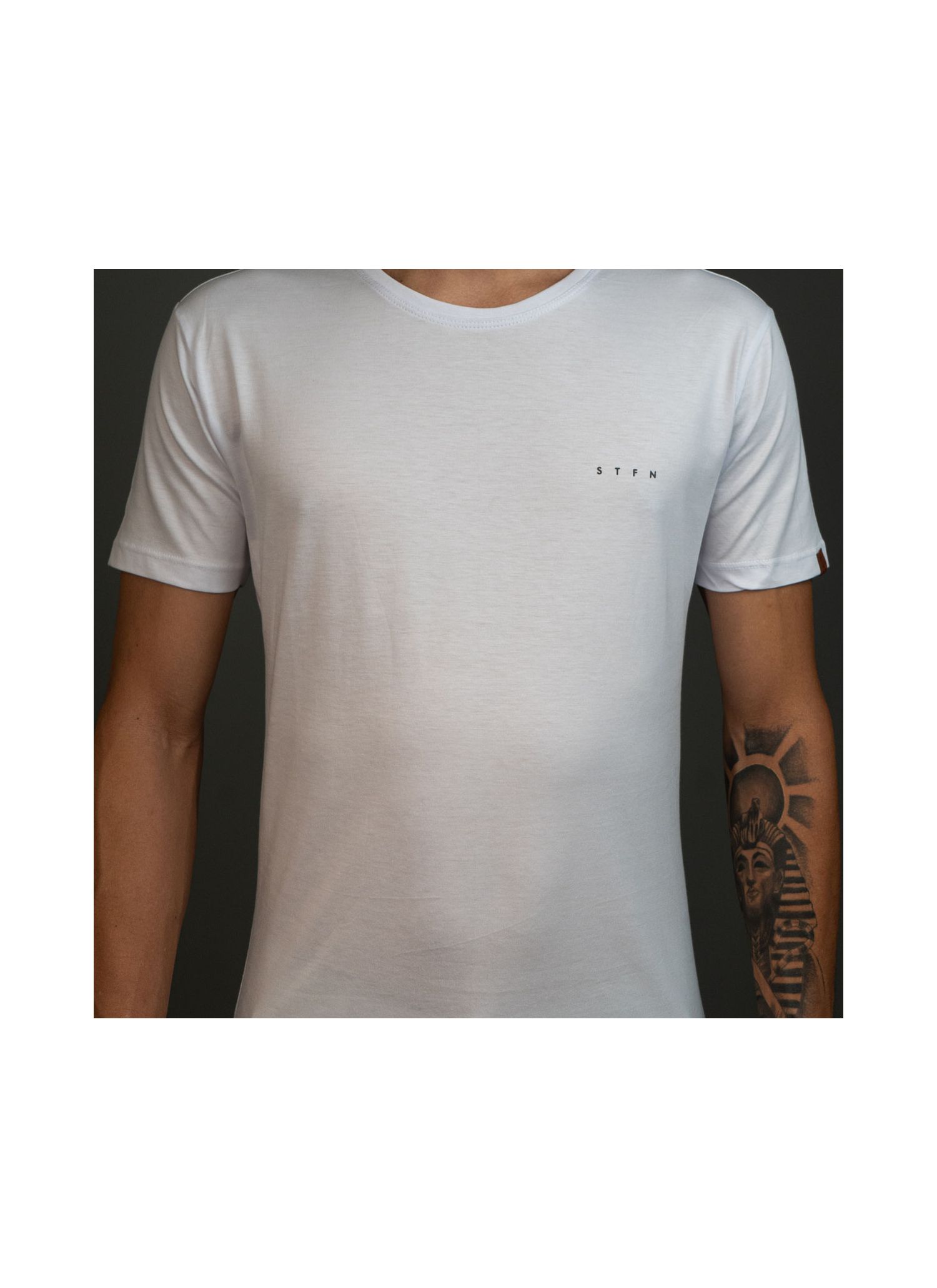 T-Shirt Pima Stefano Branca Em... - Stefano Store