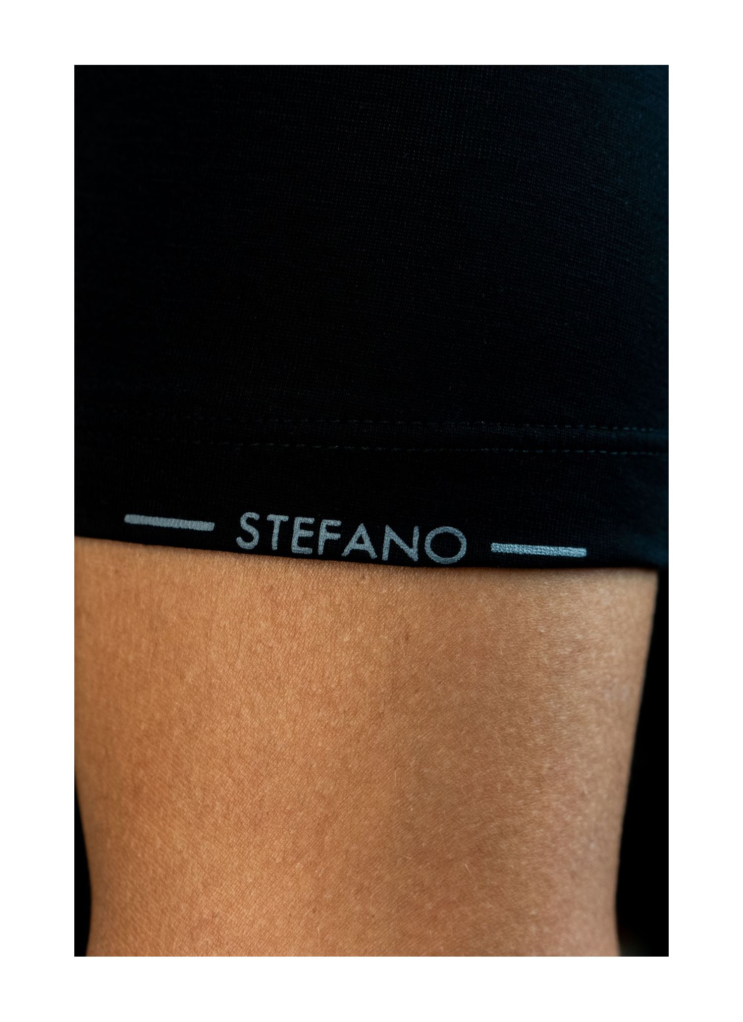 T-Shirt Pima Stefano Preta Emborrachada