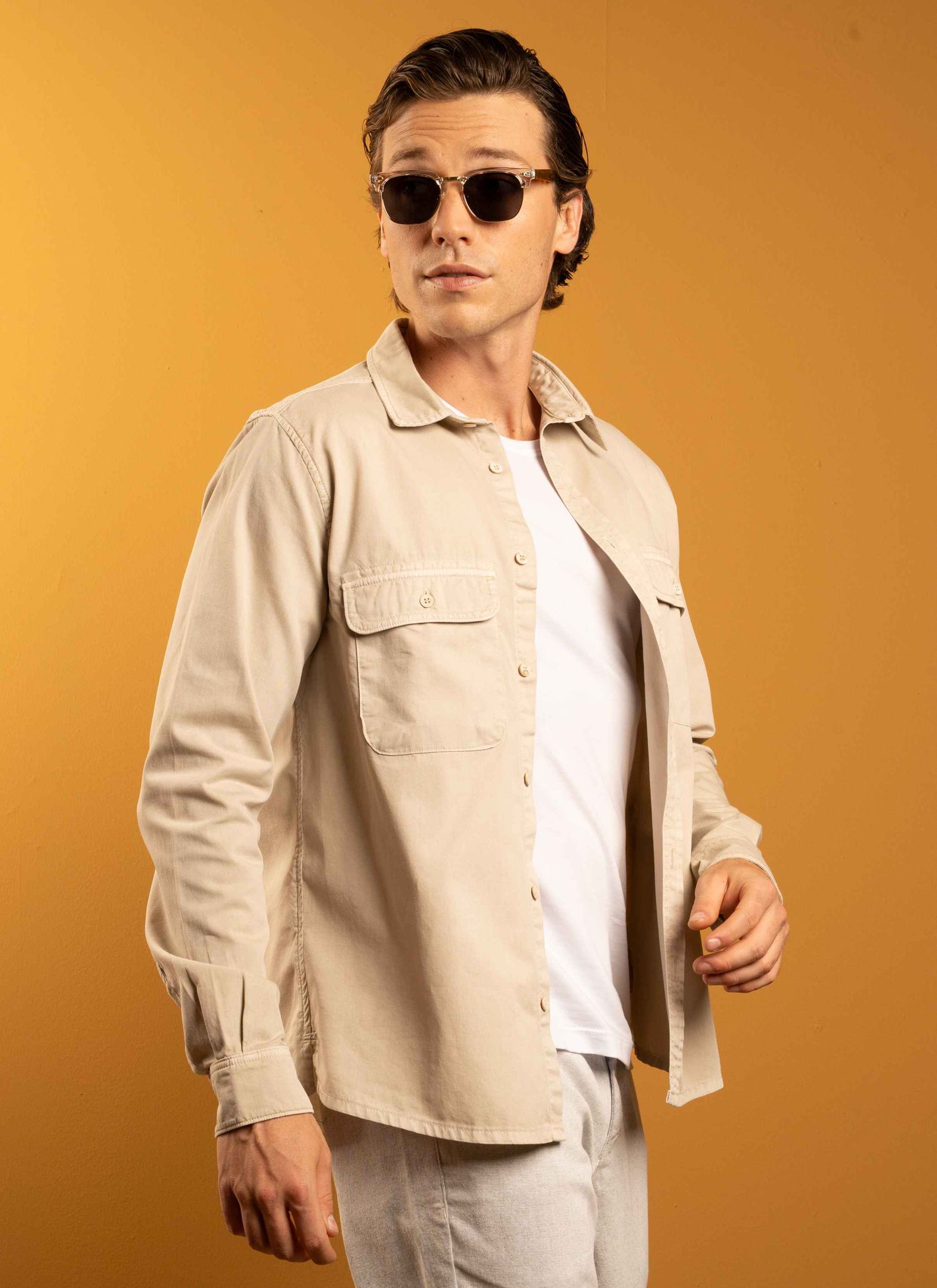 Camisa Nero Stefano Areia