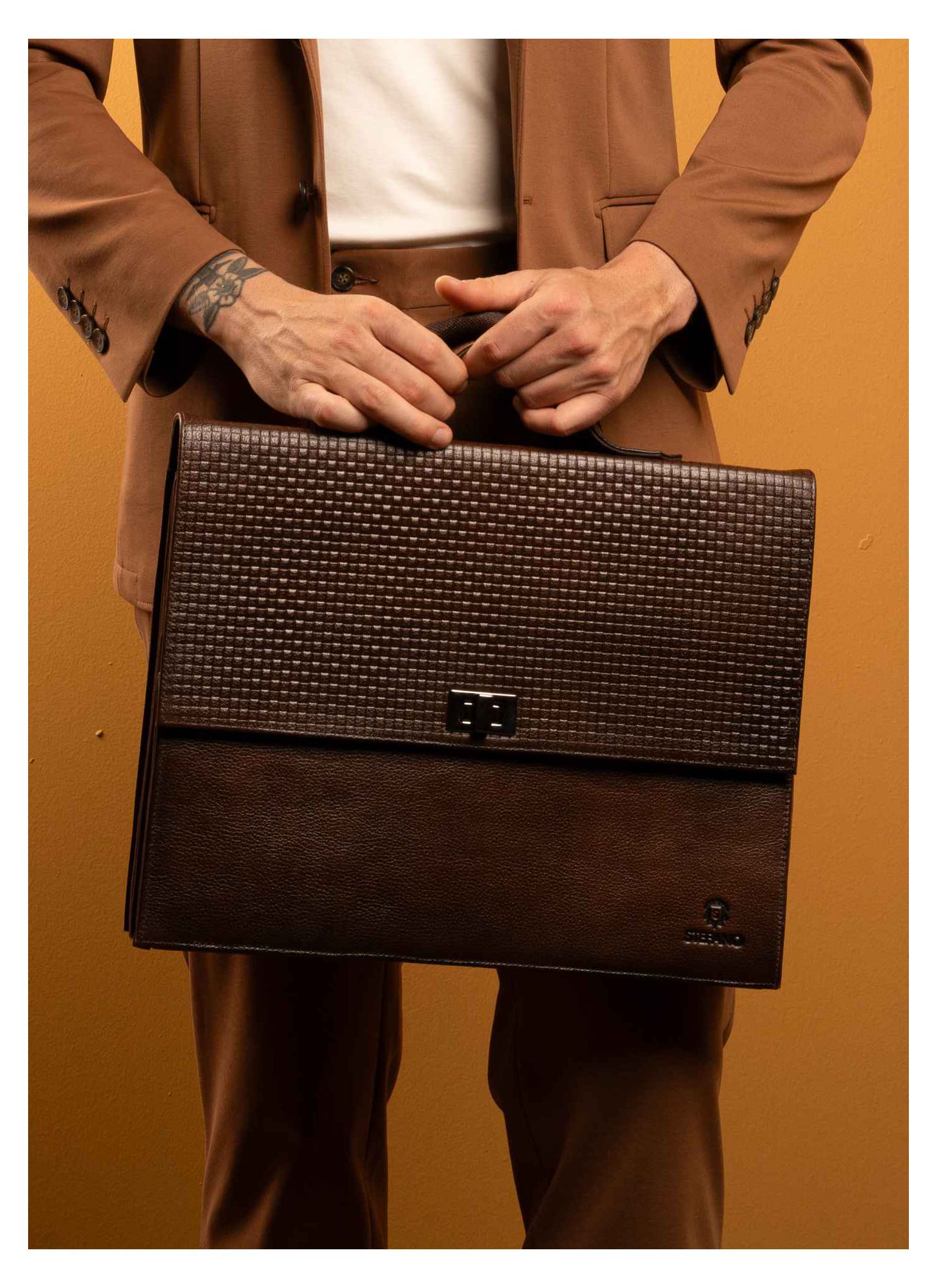 Pasta Executivo Stefano Marrom