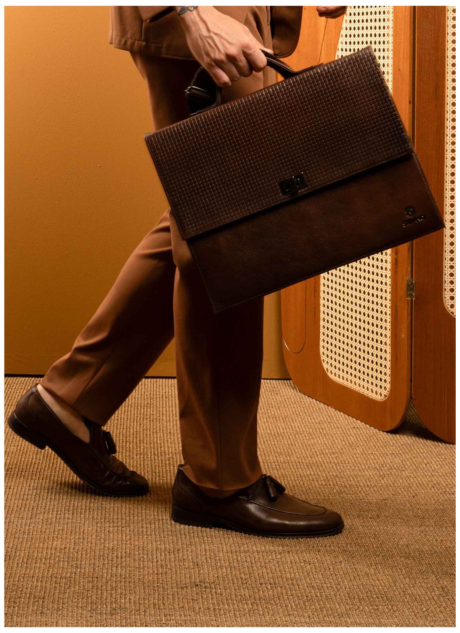 Pasta Executivo Stefano Marrom