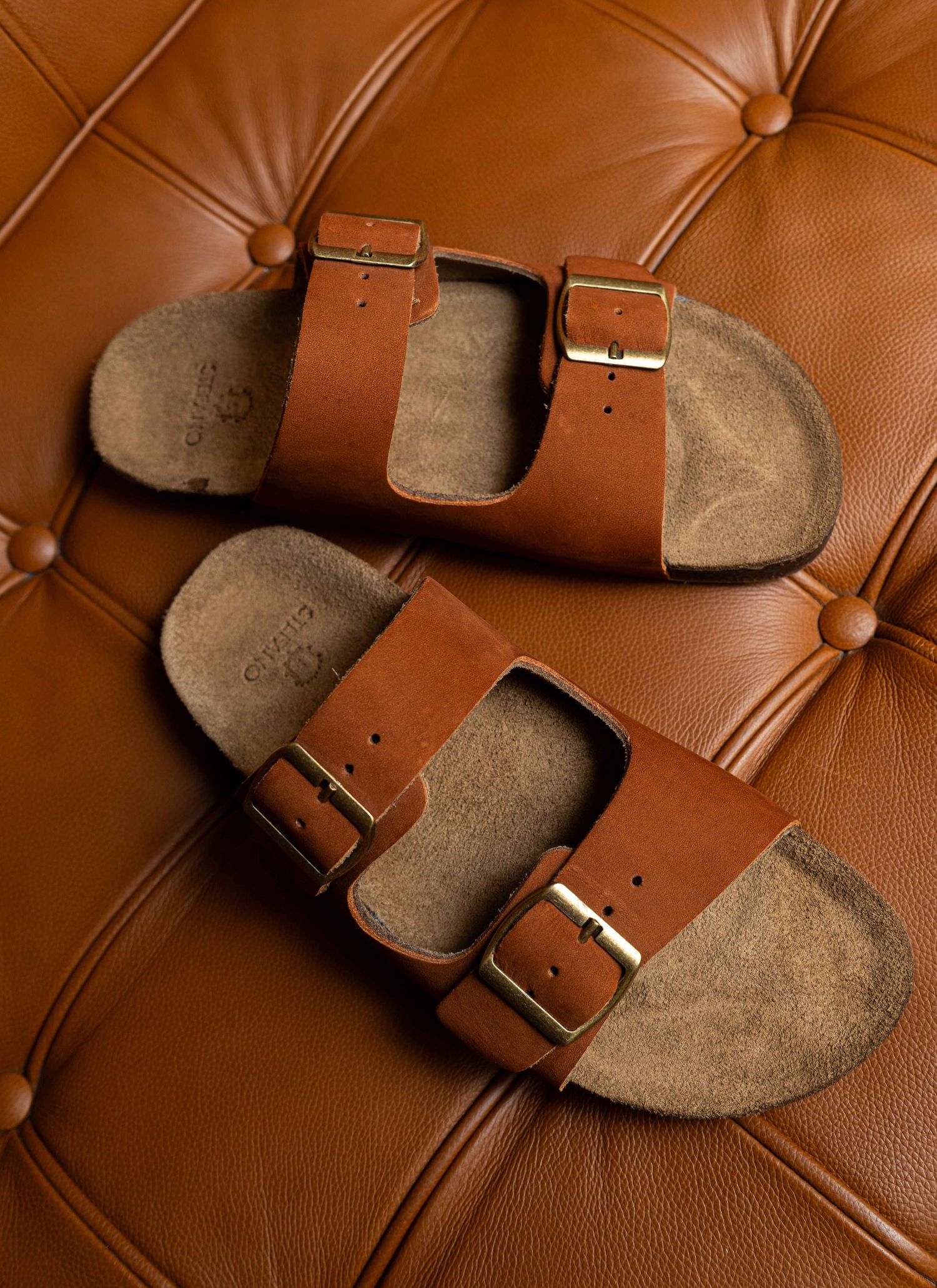 Sandália Birken Stefano Marrom 