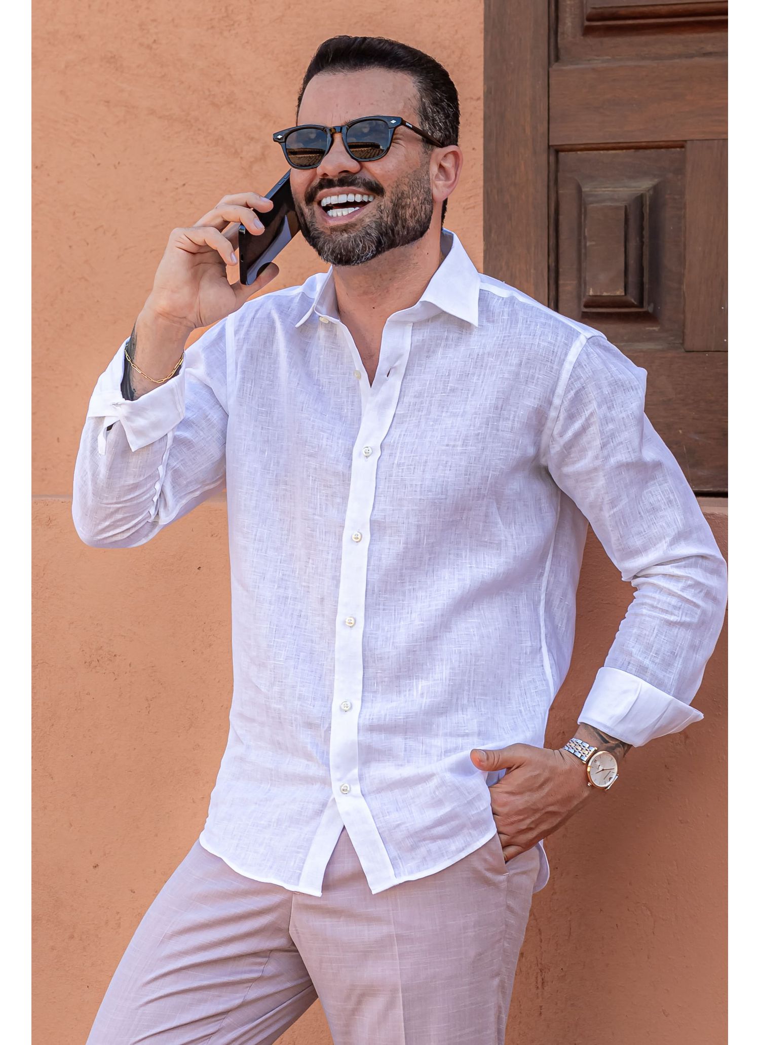 Camisa Stefano Linho Irlandês ... - Stefano Store