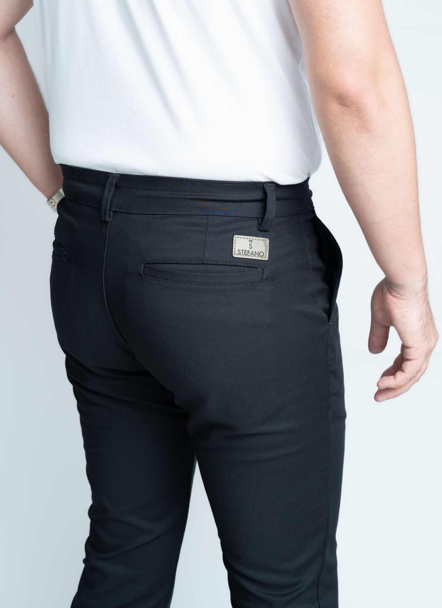 Calça Sarja Premium Stefano Preta