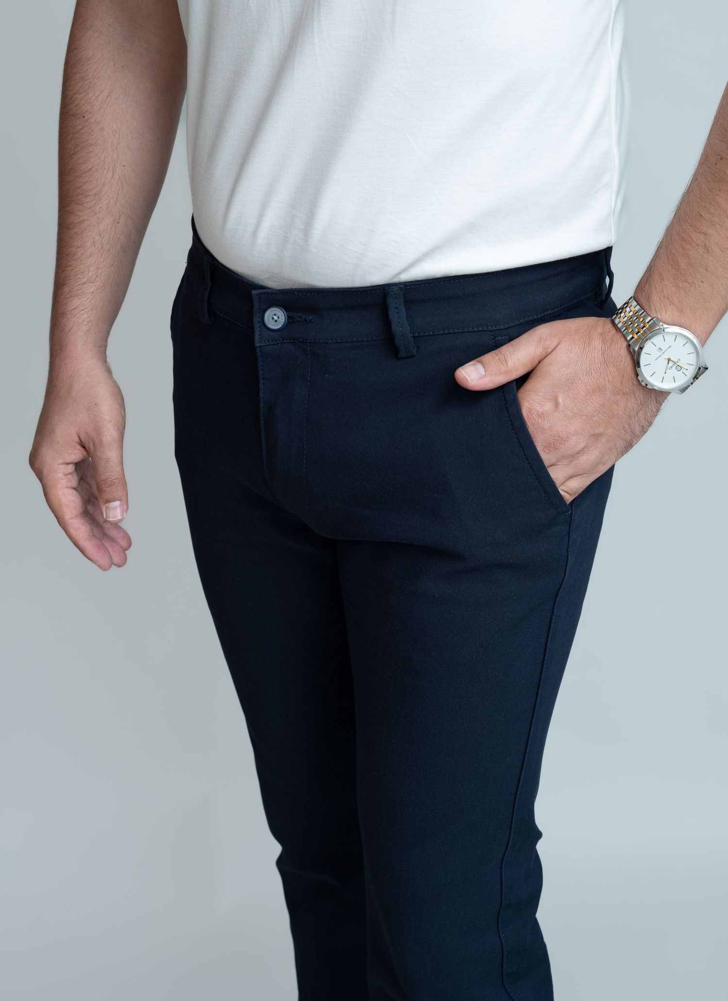 Calça Sarja Premium Stefano Azul Marinho