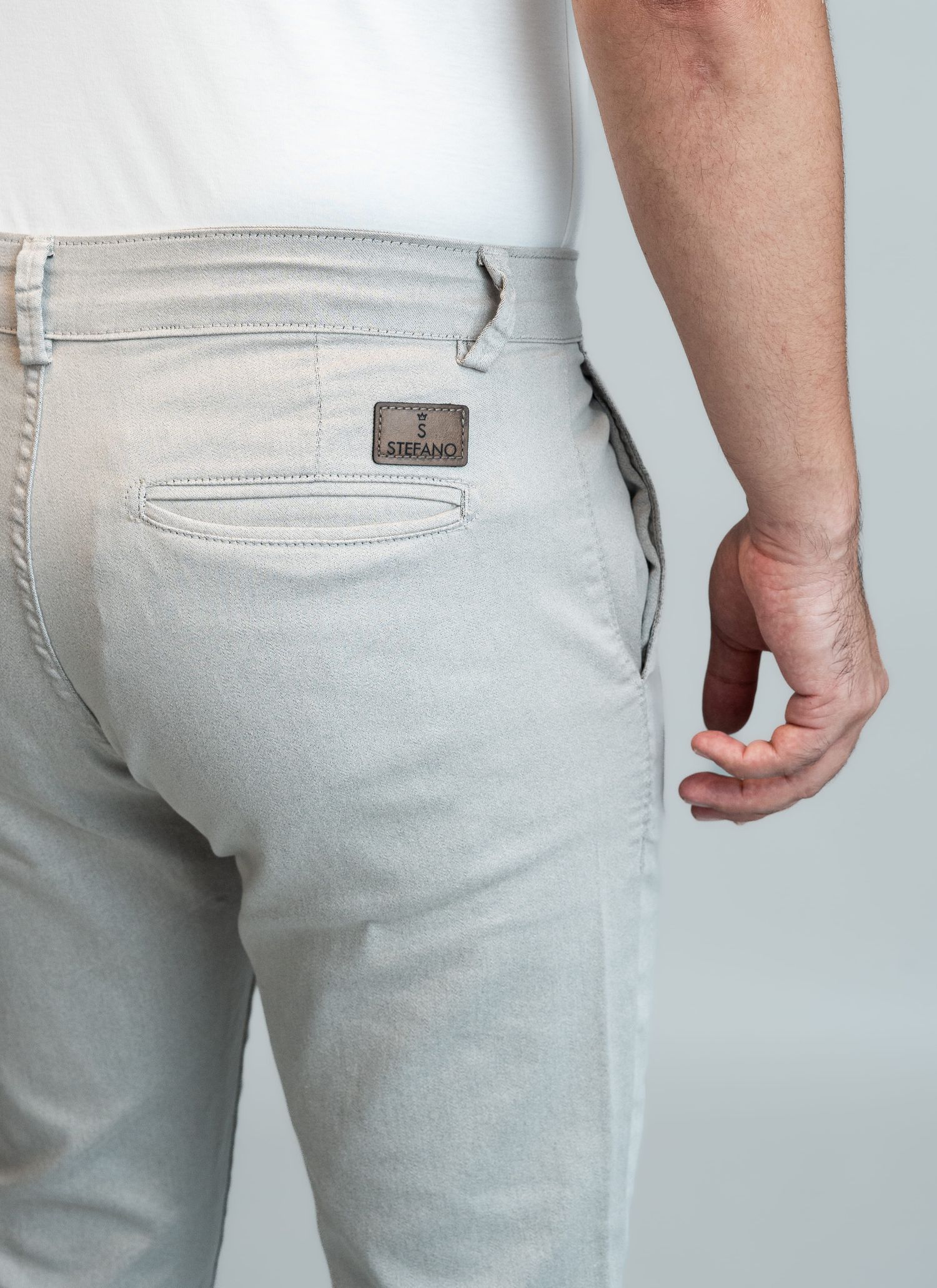 Calça Sarja Tecnológica Stefano Areia