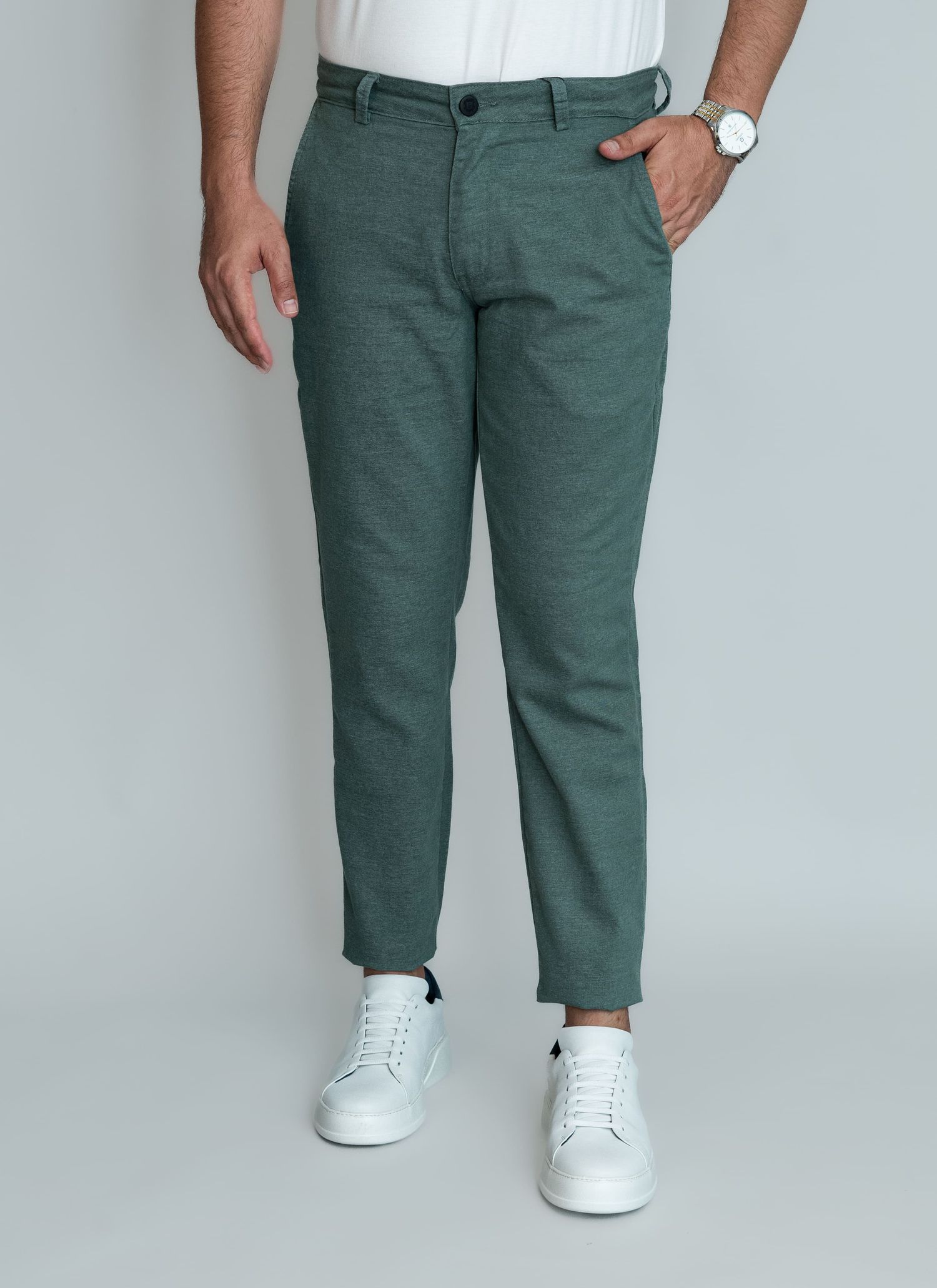 Calça Sarja Stefano Verde Oliv... - Stefano Store