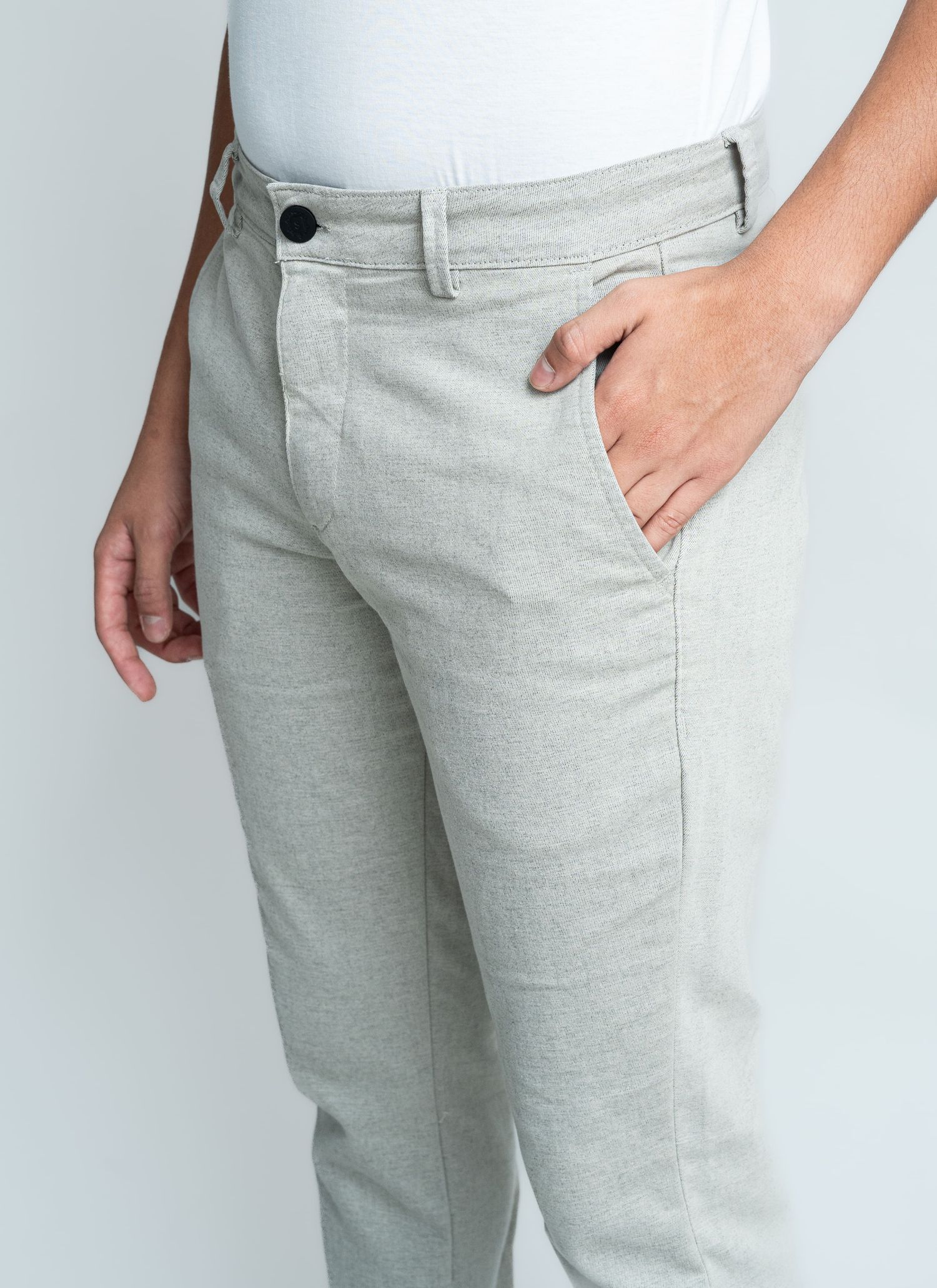 Calça Sarja Stefano Areia