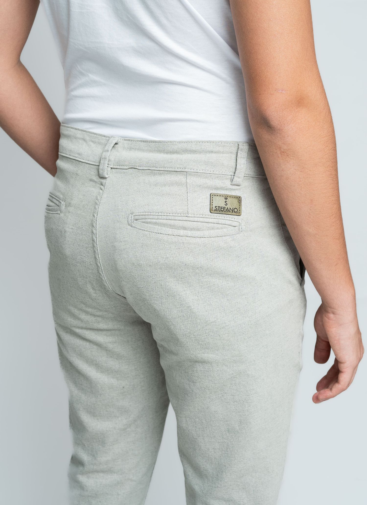 Calça Sarja Stefano Areia