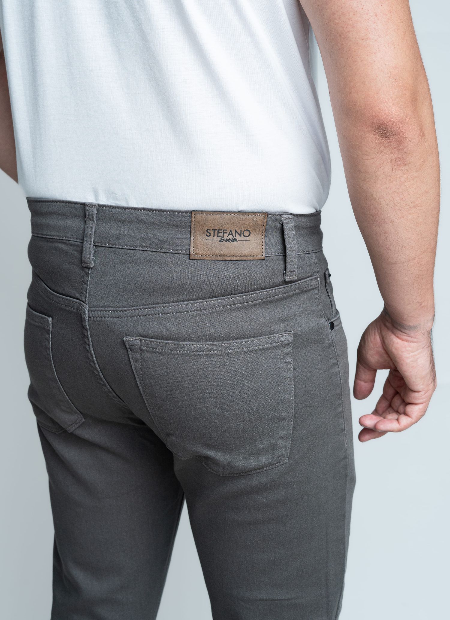 Calça Sarja Premium Stefano Verde Oliva